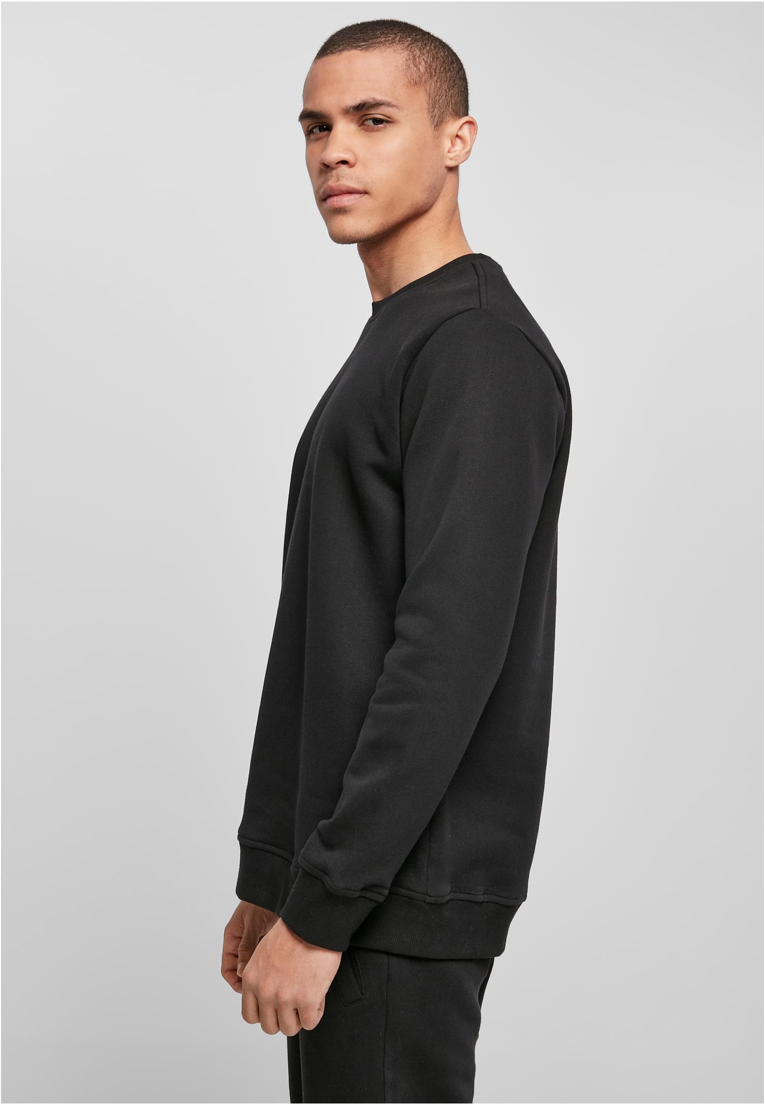 Organic Basic Crew black | black
