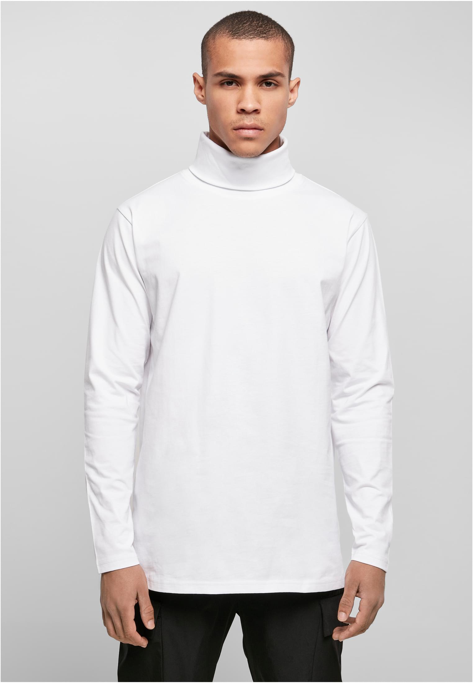 Turtle Neck LS white | white