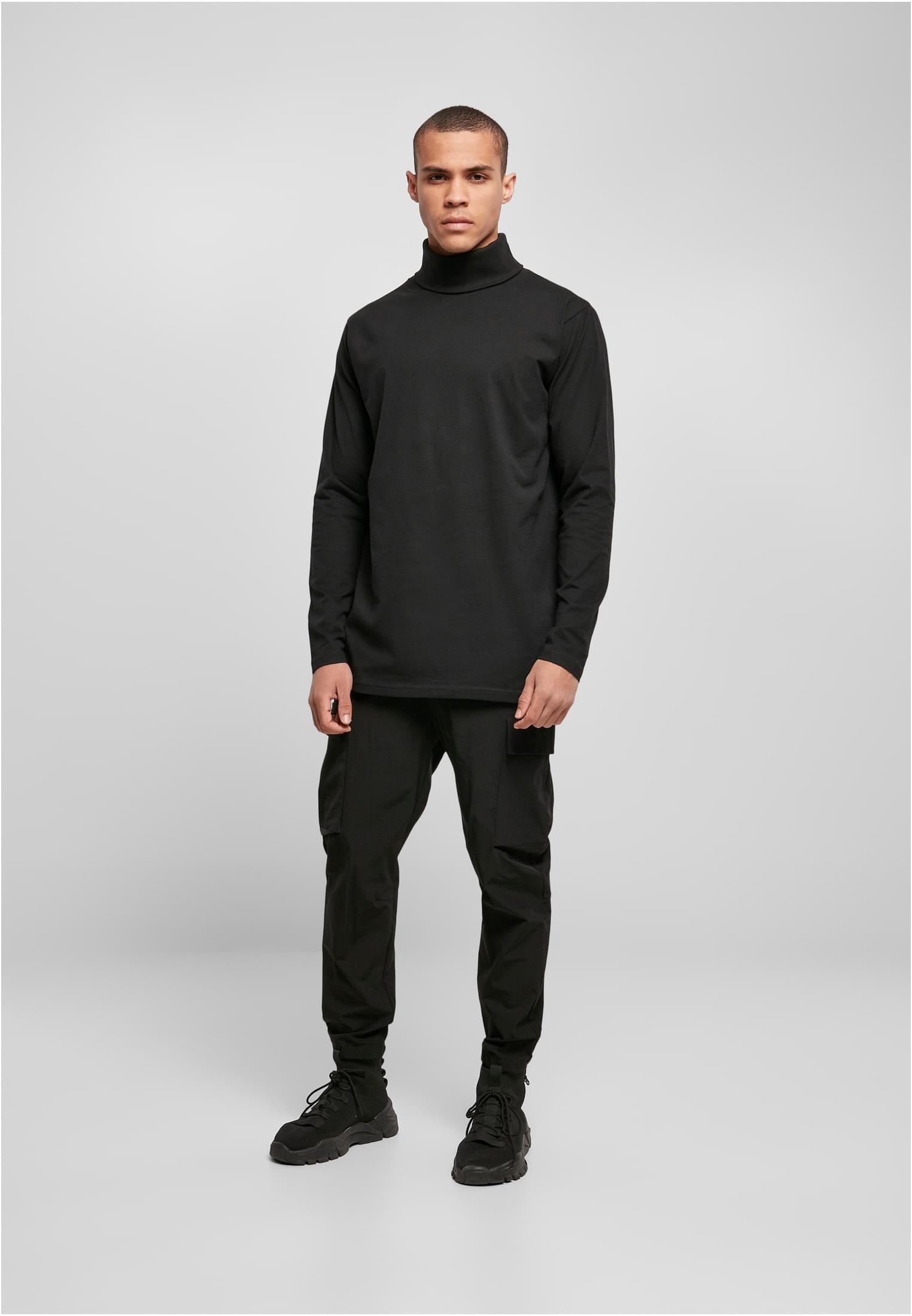 Turtle Neck LS black | black