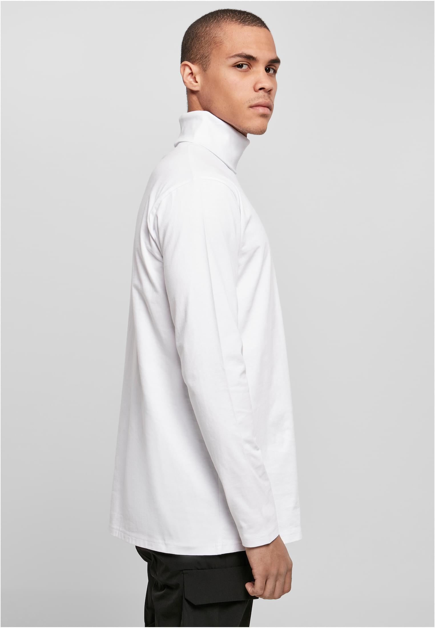 Turtle Neck LS white | white