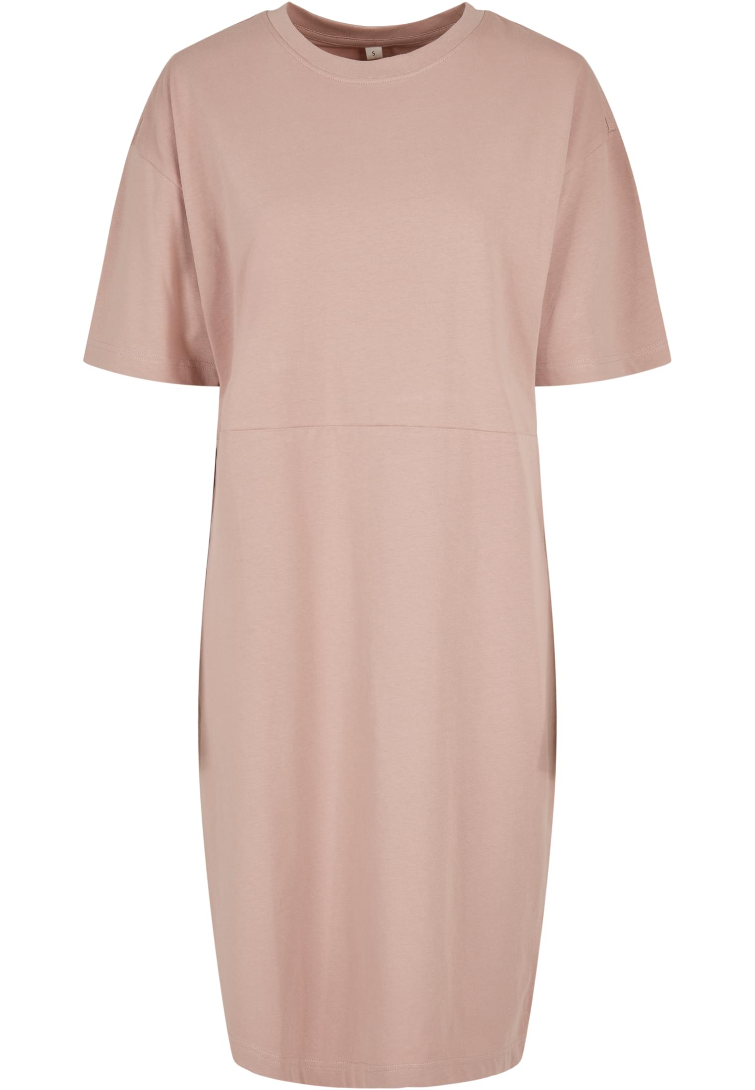 Ladies Organic Oversized Slit Tee Dress duskrose | duskrose