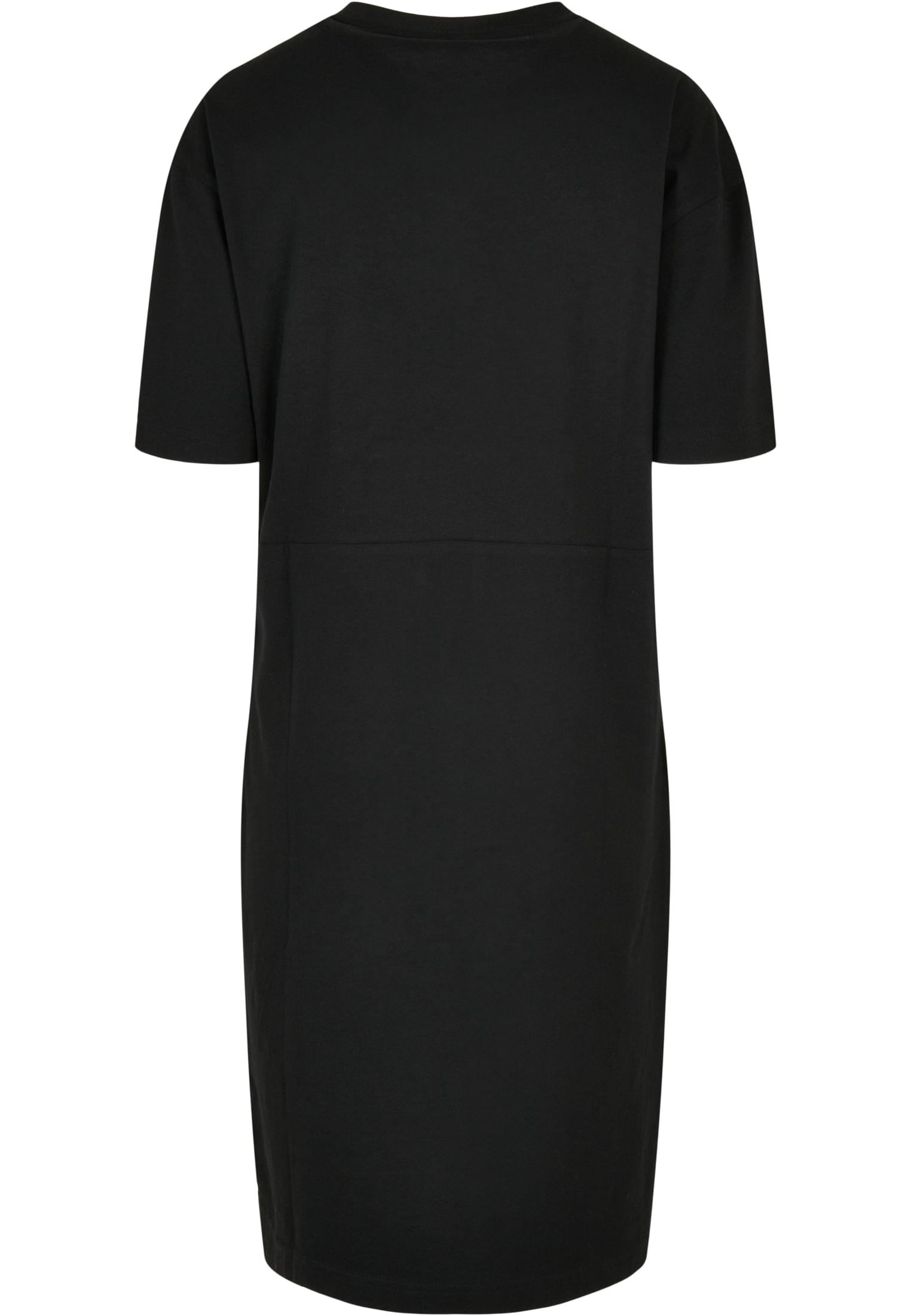 Ladies Organic Oversized Slit Tee Dress black | black