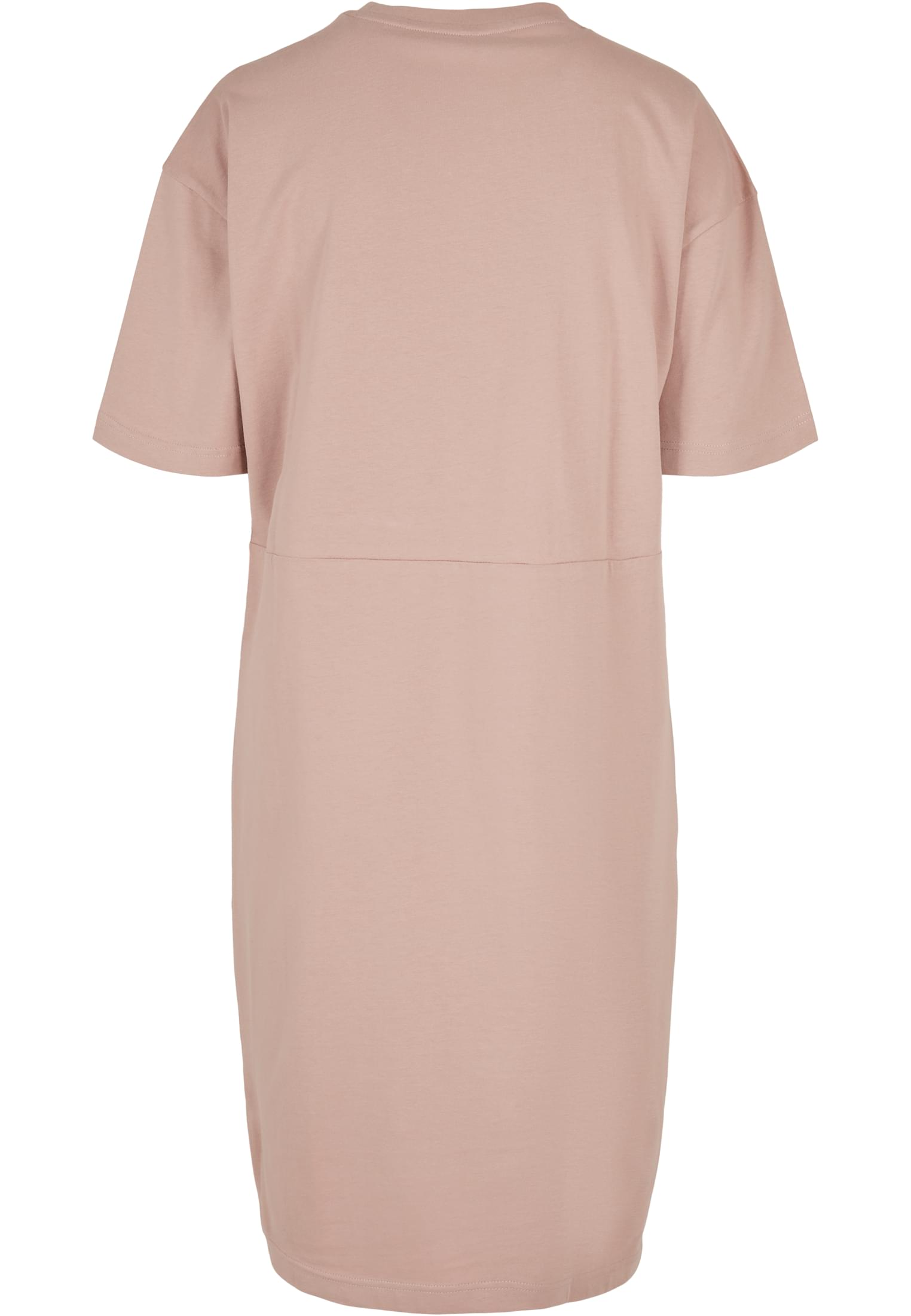 Ladies Organic Oversized Slit Tee Dress duskrose | duskrose