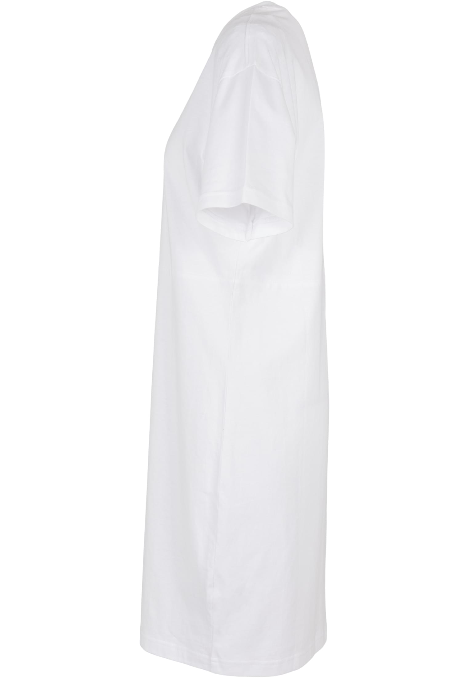 Ladies Organic Oversized Slit Tee Dress white | white