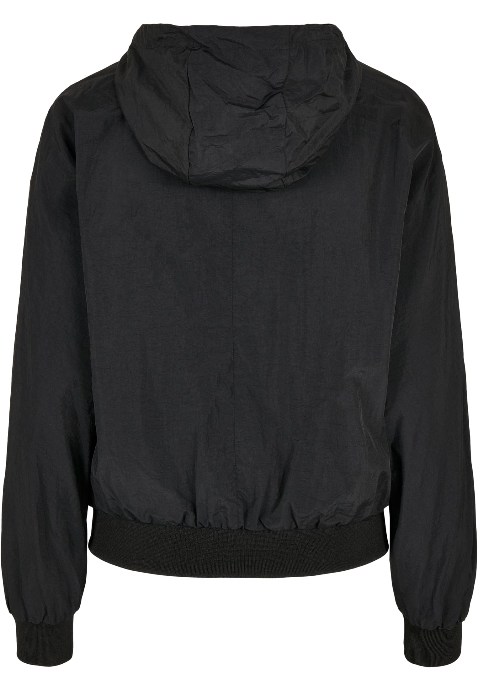 Ladies Crinkle Batwing Jacket black | black