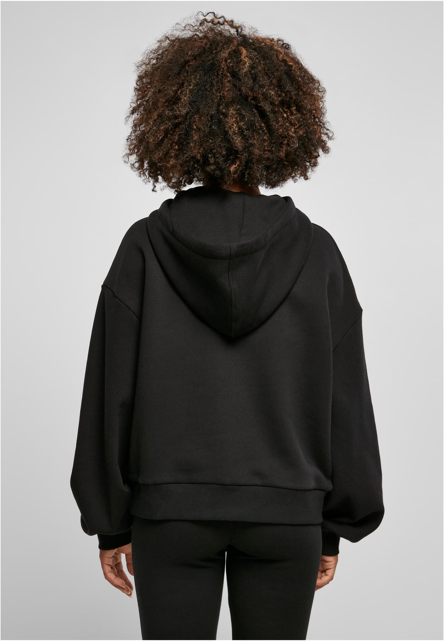 Ladies Organic Oversized Hoody black | black