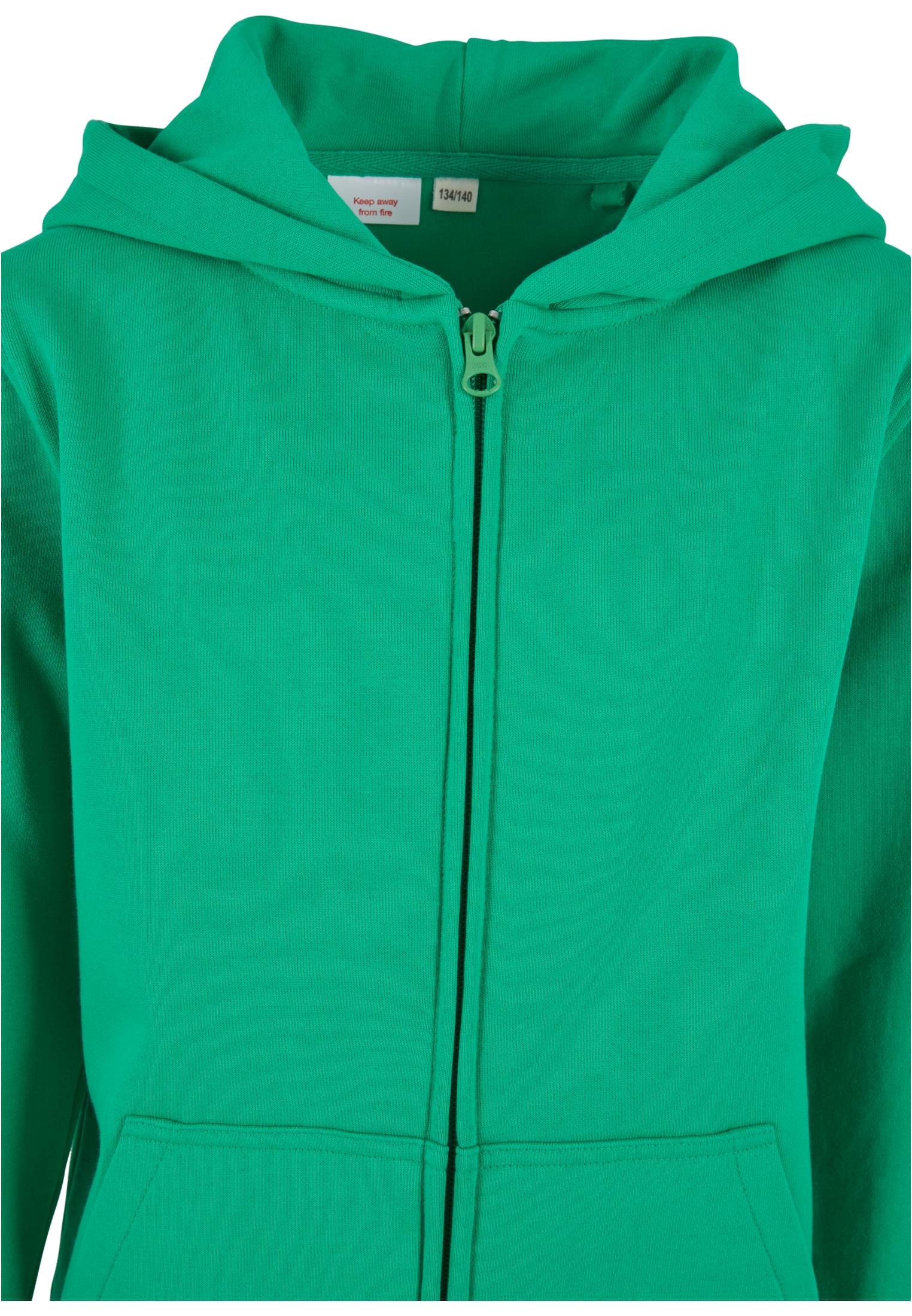 Organic Basic Kids Zip Hoody grassgreen | grassgreen
