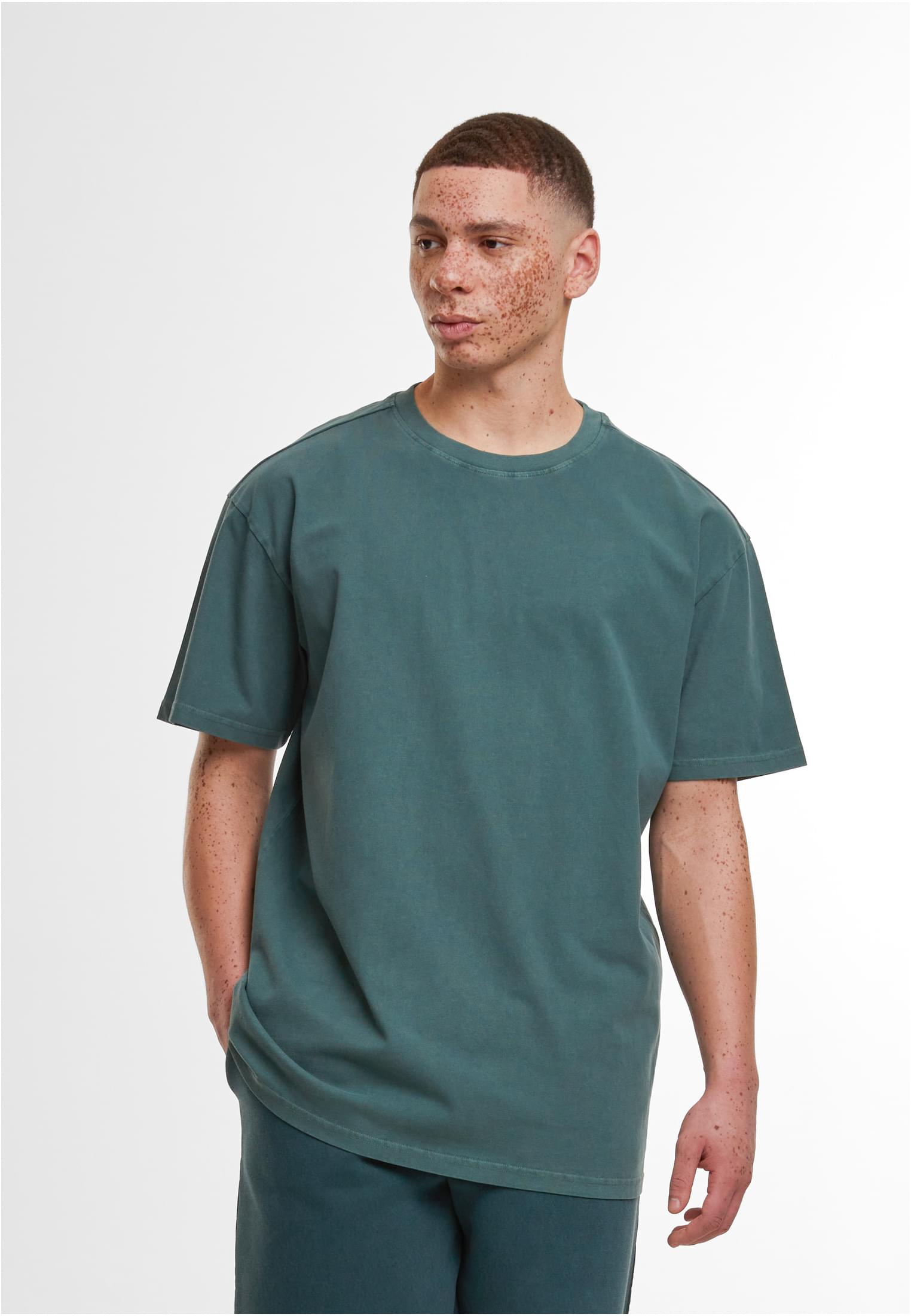 Acid Washed Heavy Oversize Tee bottlegreen | bottlegreen