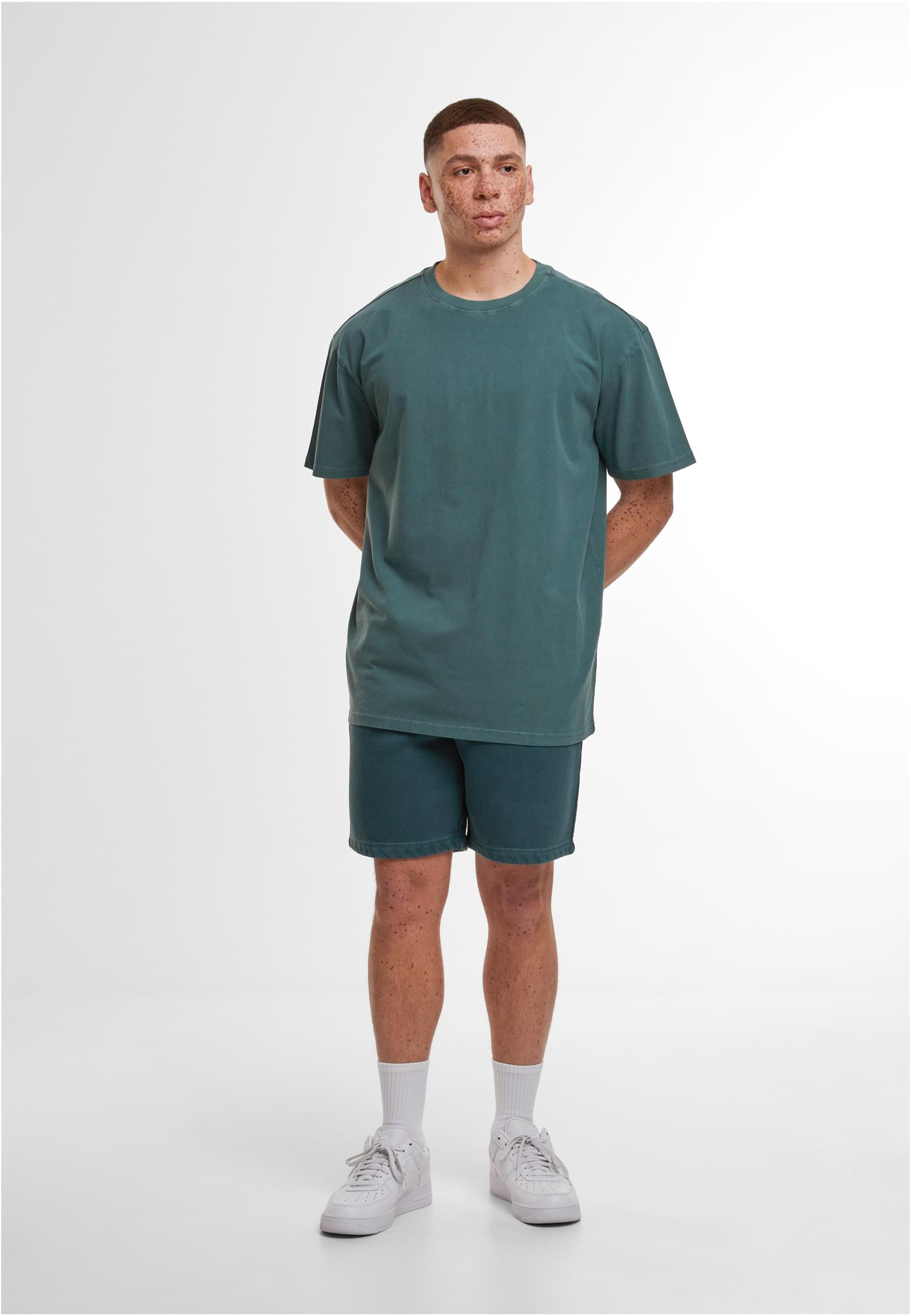 Acid Washed Heavy Oversize Tee bottlegreen | bottlegreen
