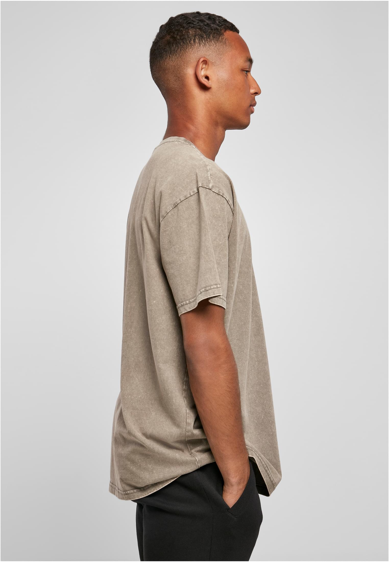 Acid Washed Heavy Oversize Tee darkkhaki | darkkhaki
