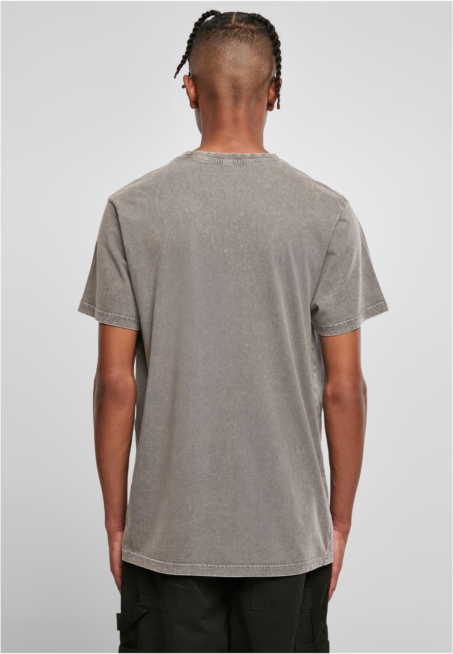 Acid Washed Round Neck Tee asphalt | asphalt