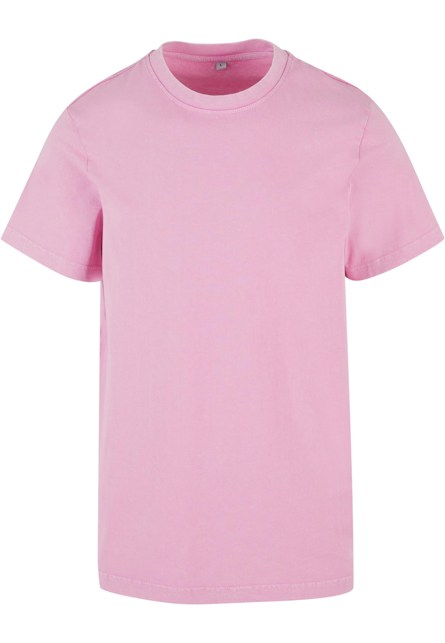 Acid Washed Round Neck Tee softpink | softpink