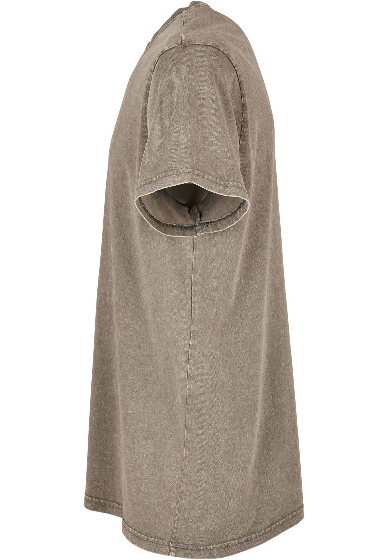 Acid Washed Round Neck Tee darkkhaki | darkkhaki