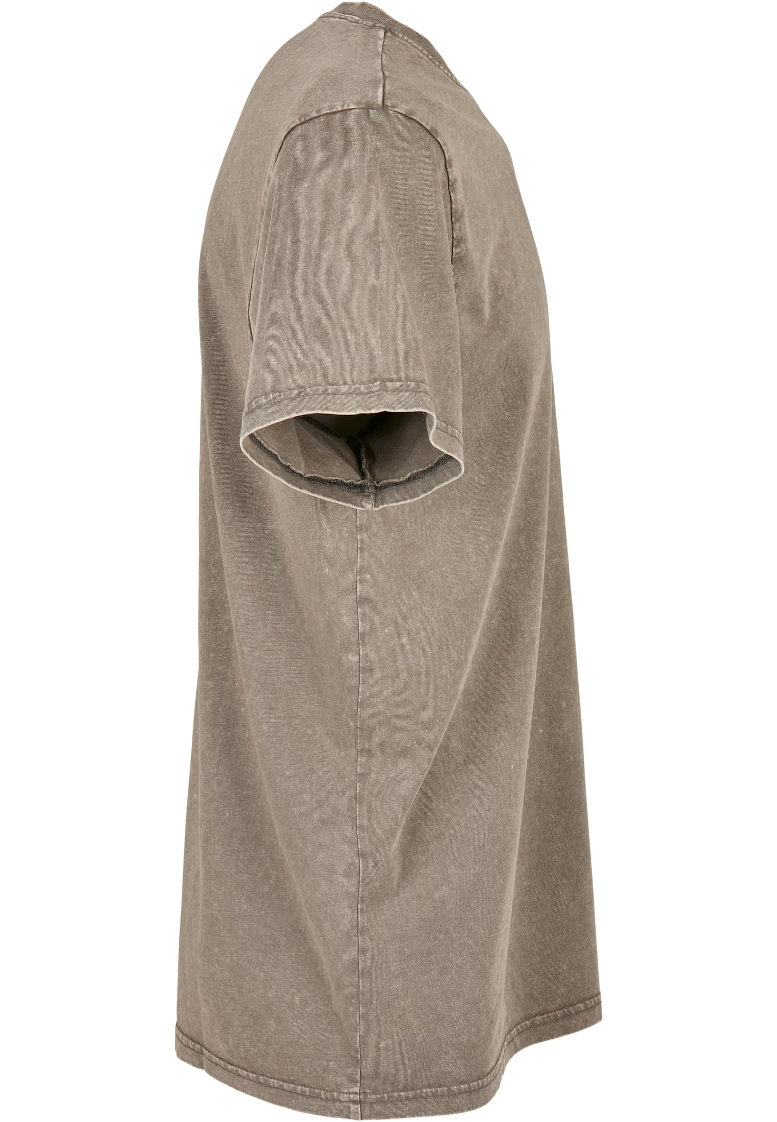 Acid Washed Round Neck Tee darkkhaki | darkkhaki