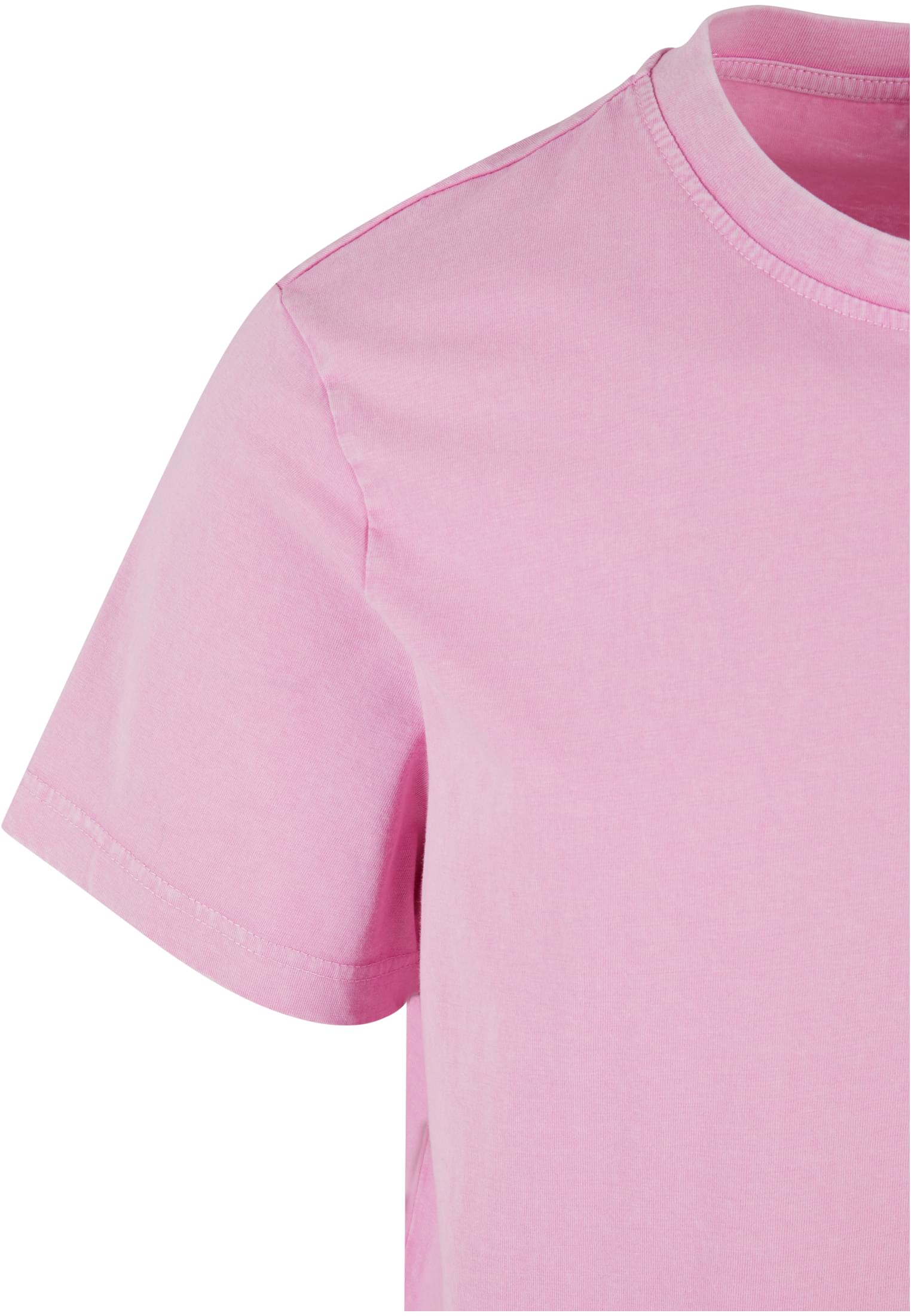 Acid Washed Round Neck Tee softpink | softpink