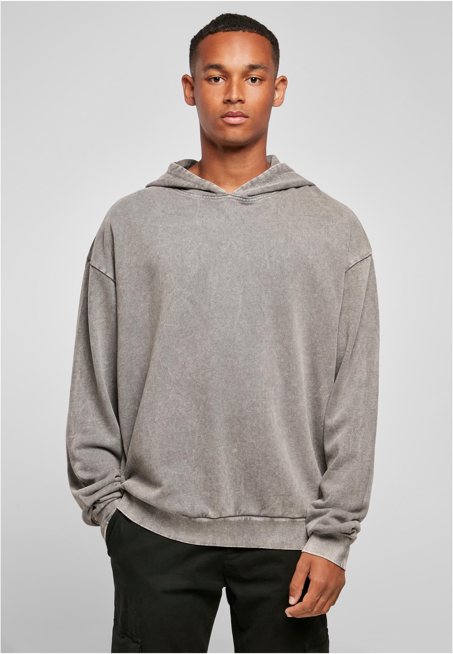 Acid Washed Oversized Hoody asphalt | asphalt