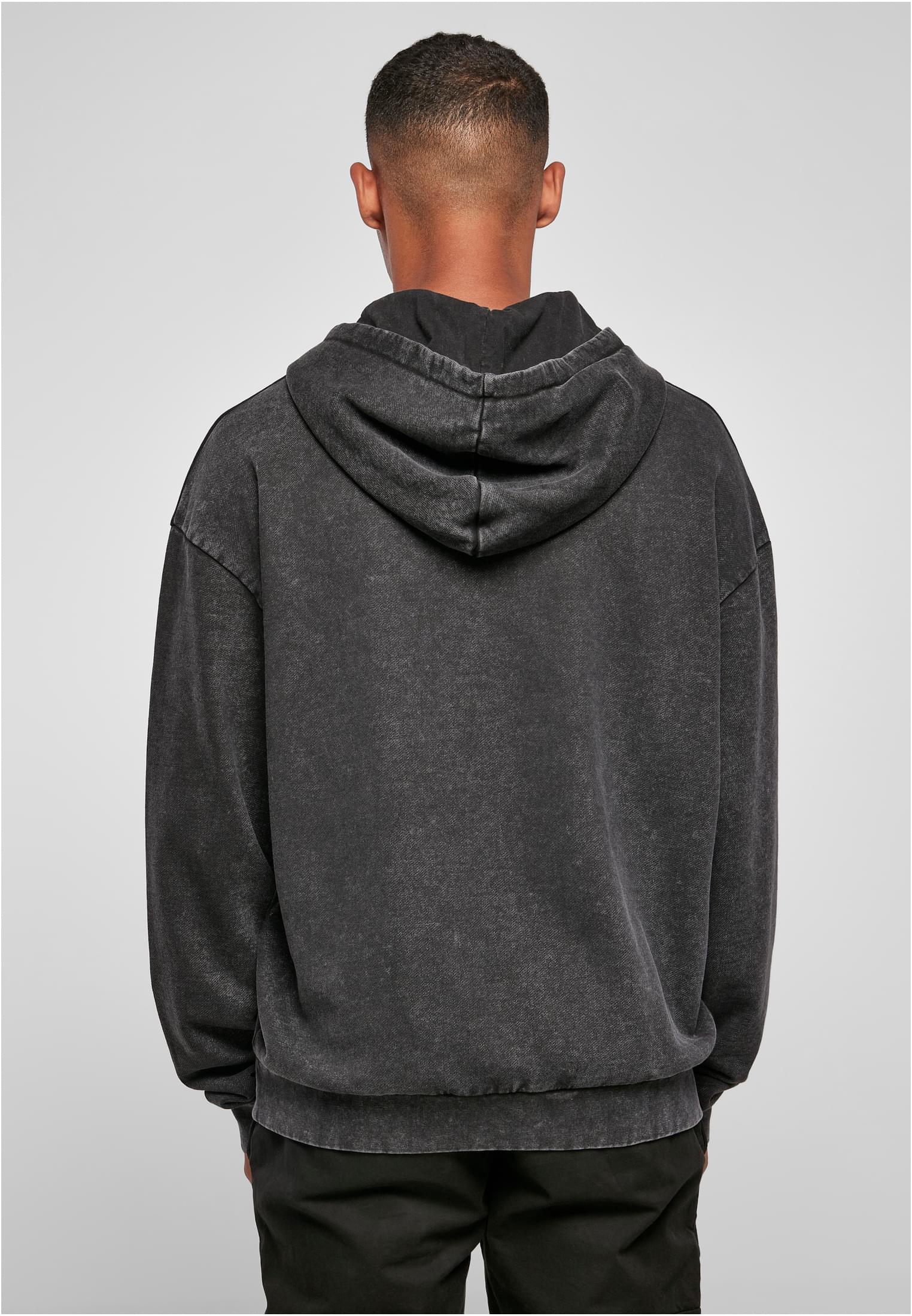 Acid Washed Oversized Hoody black | black