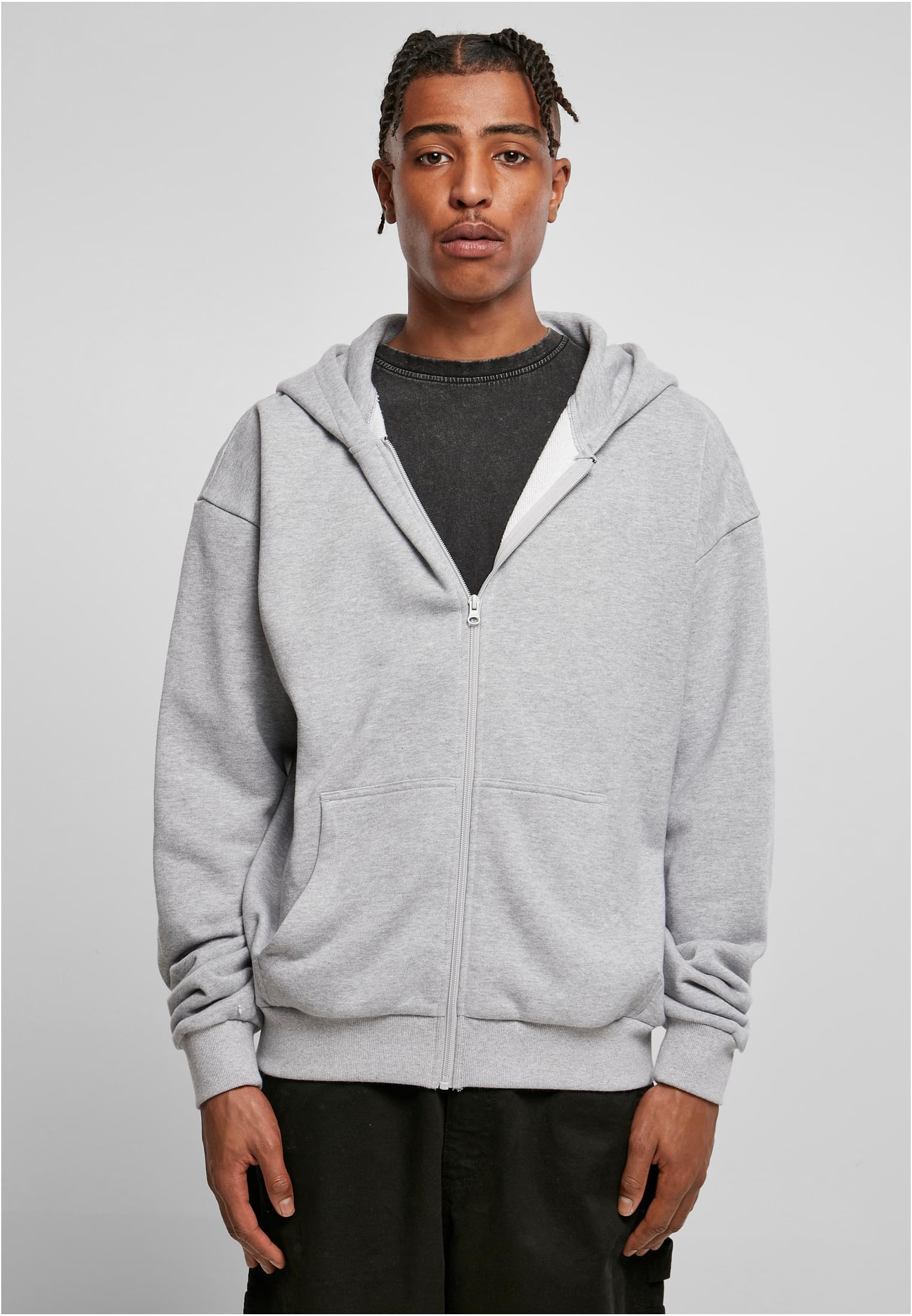 Ultra Heavy Zip Hoody heathergrey | heathergrey