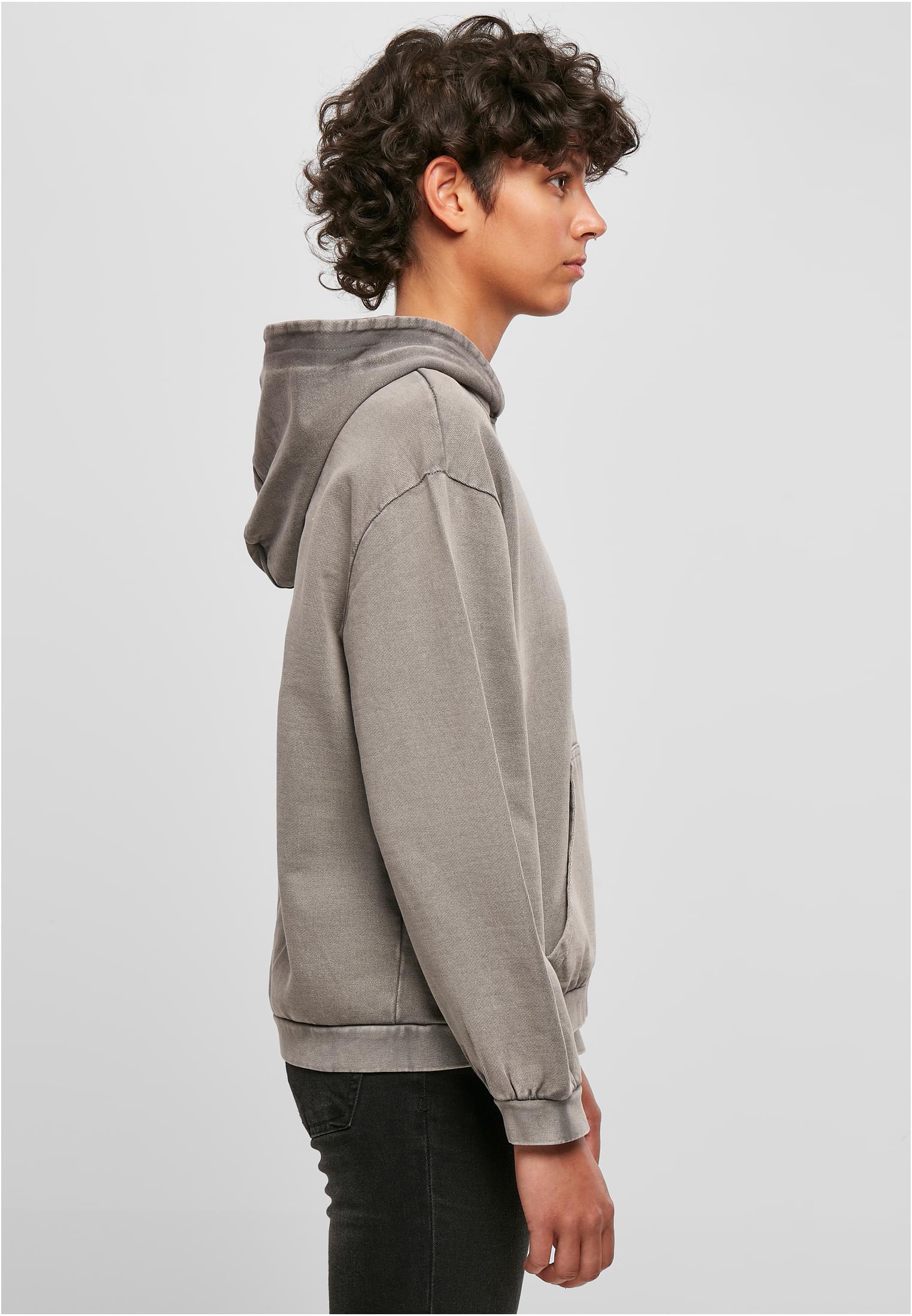 Ladies Acid Washed Oversize Hoody asphalt | asphalt