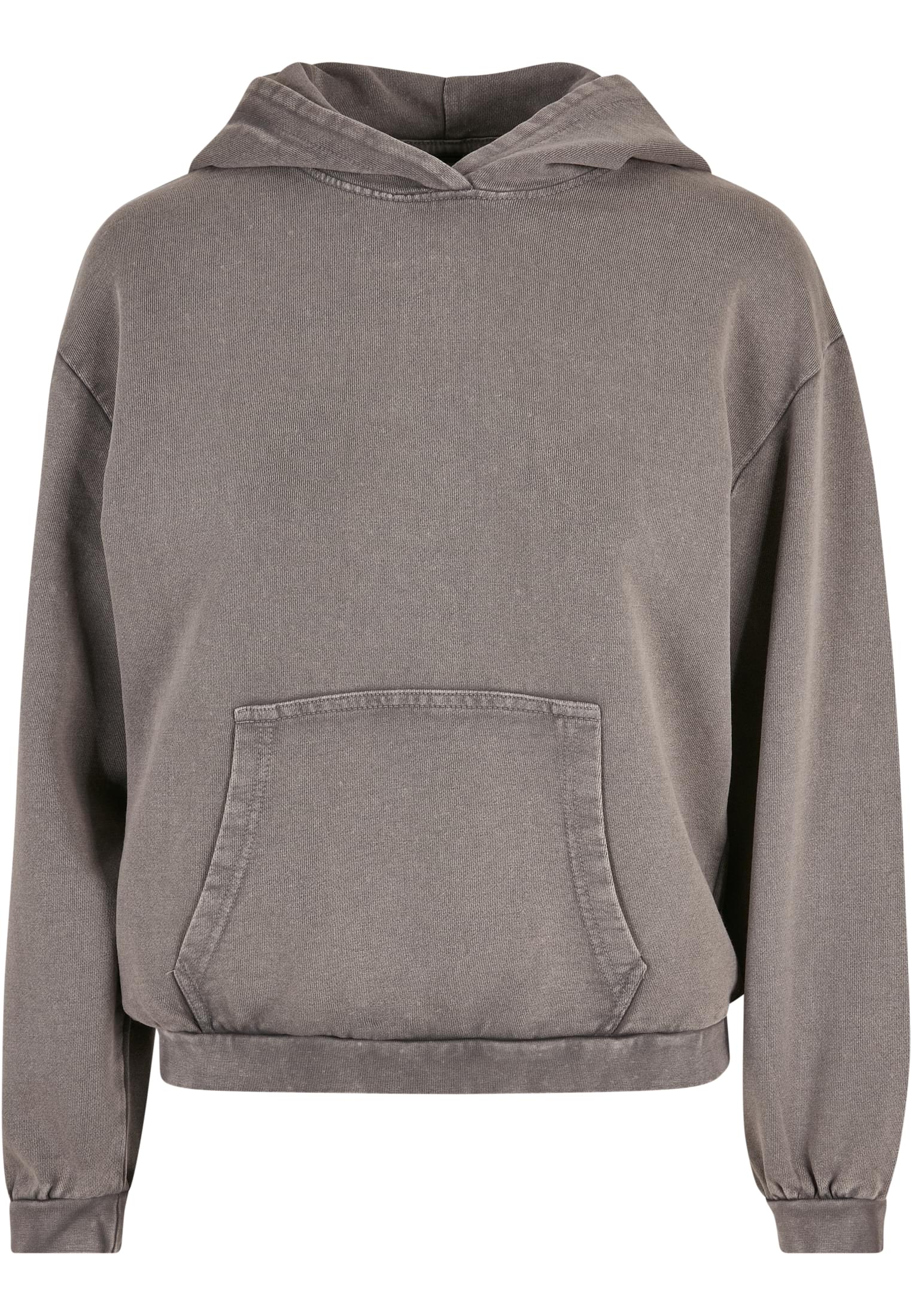 Ladies Acid Washed Oversize Hoody asphalt | asphalt