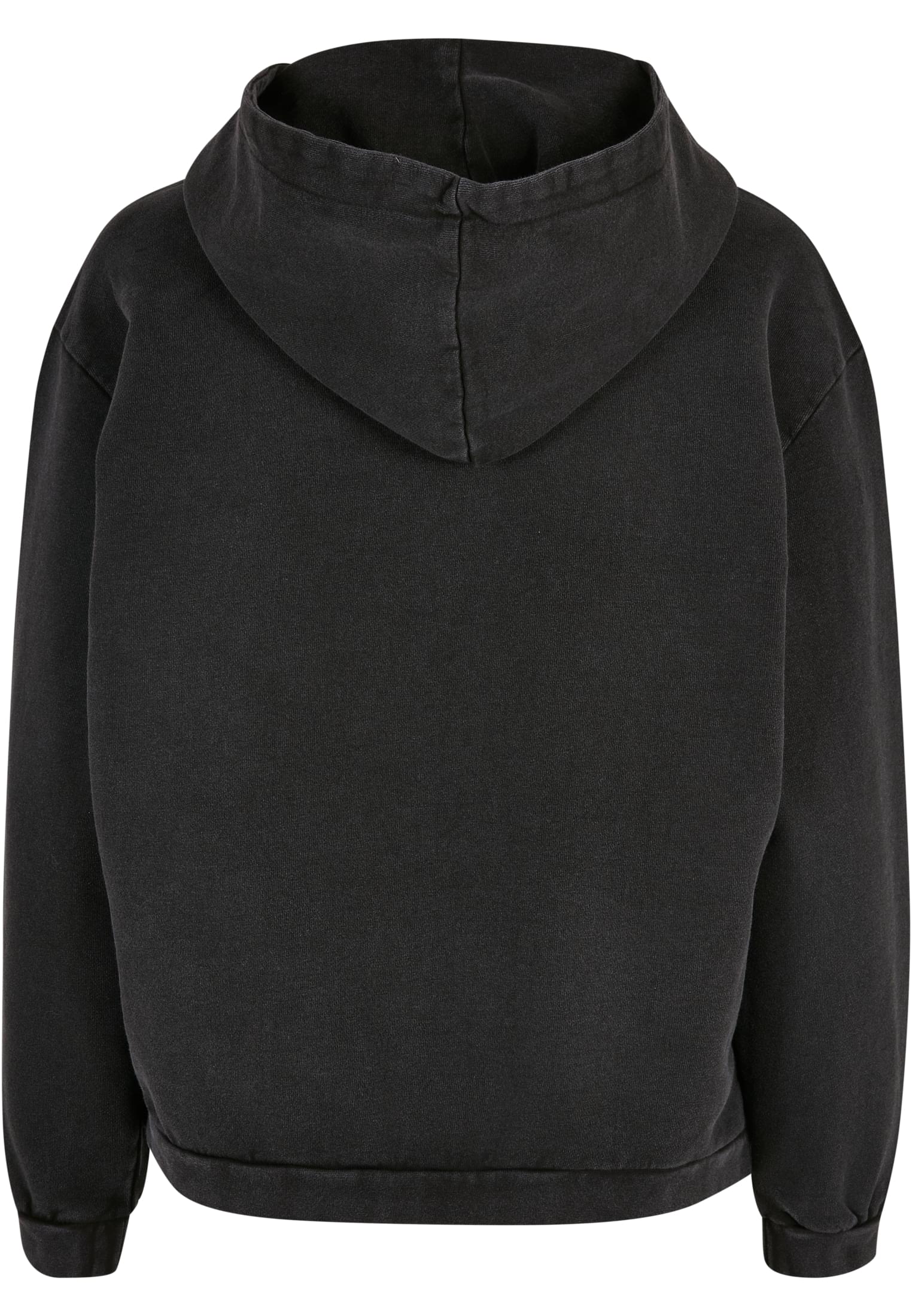 Ladies Acid Washed Oversize Hoody black | black