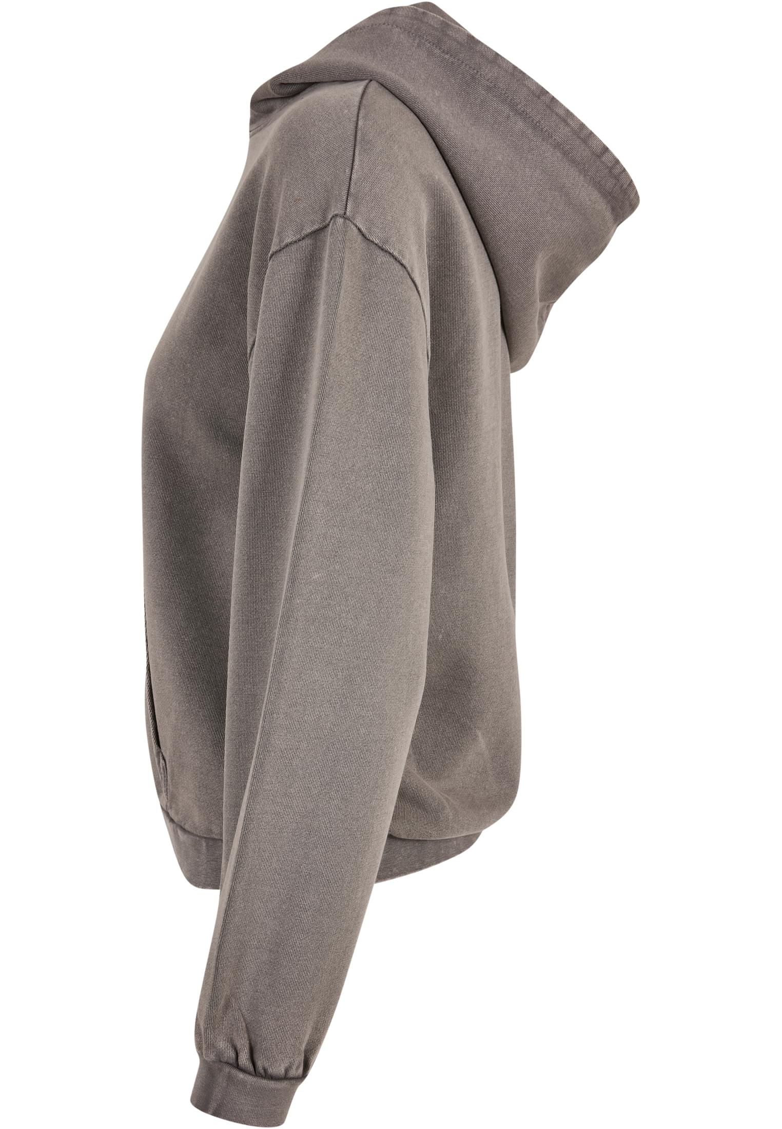 Ladies Acid Washed Oversize Hoody asphalt | asphalt