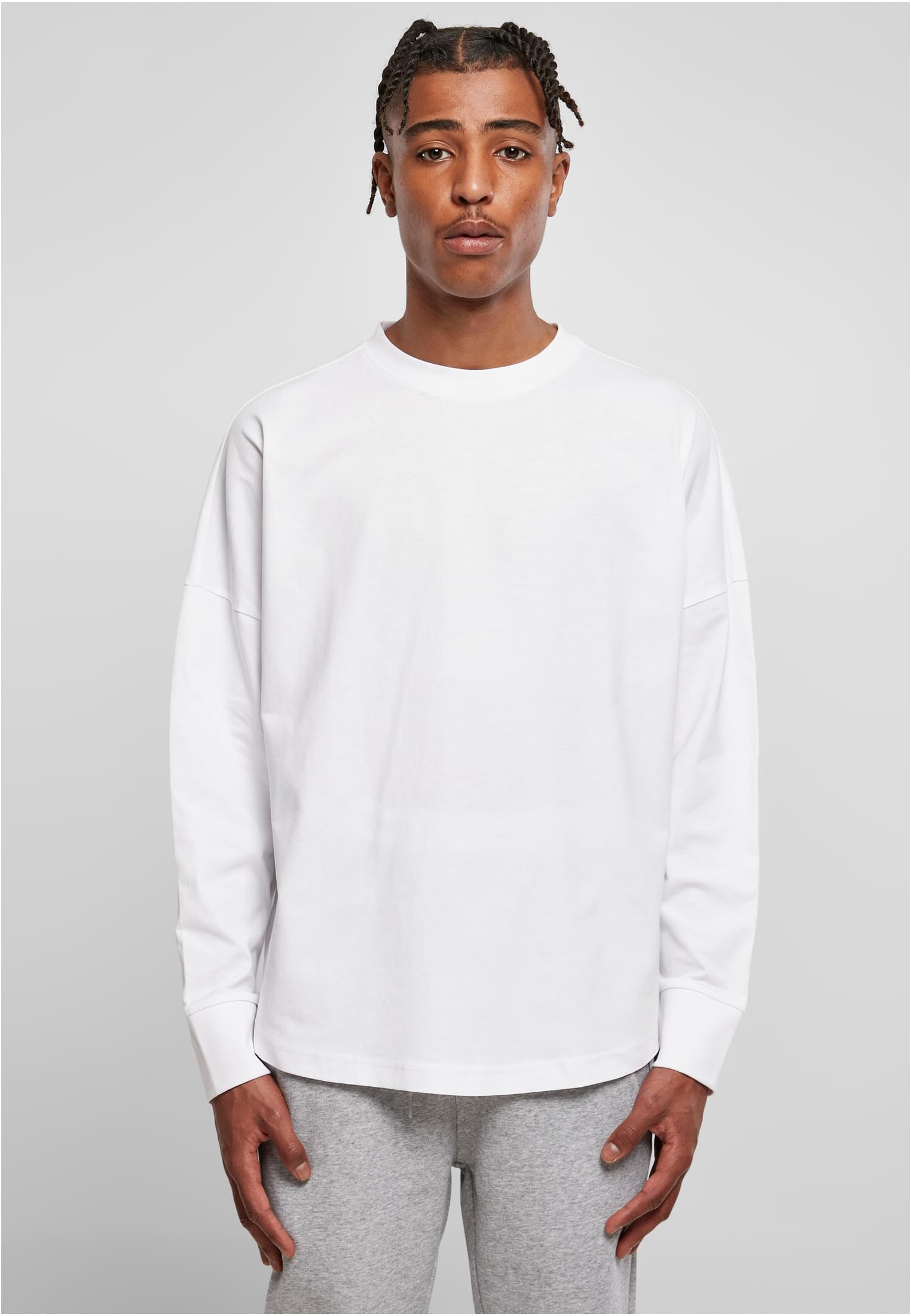 Oversized Cut On Sleeve Longsleeve white | white