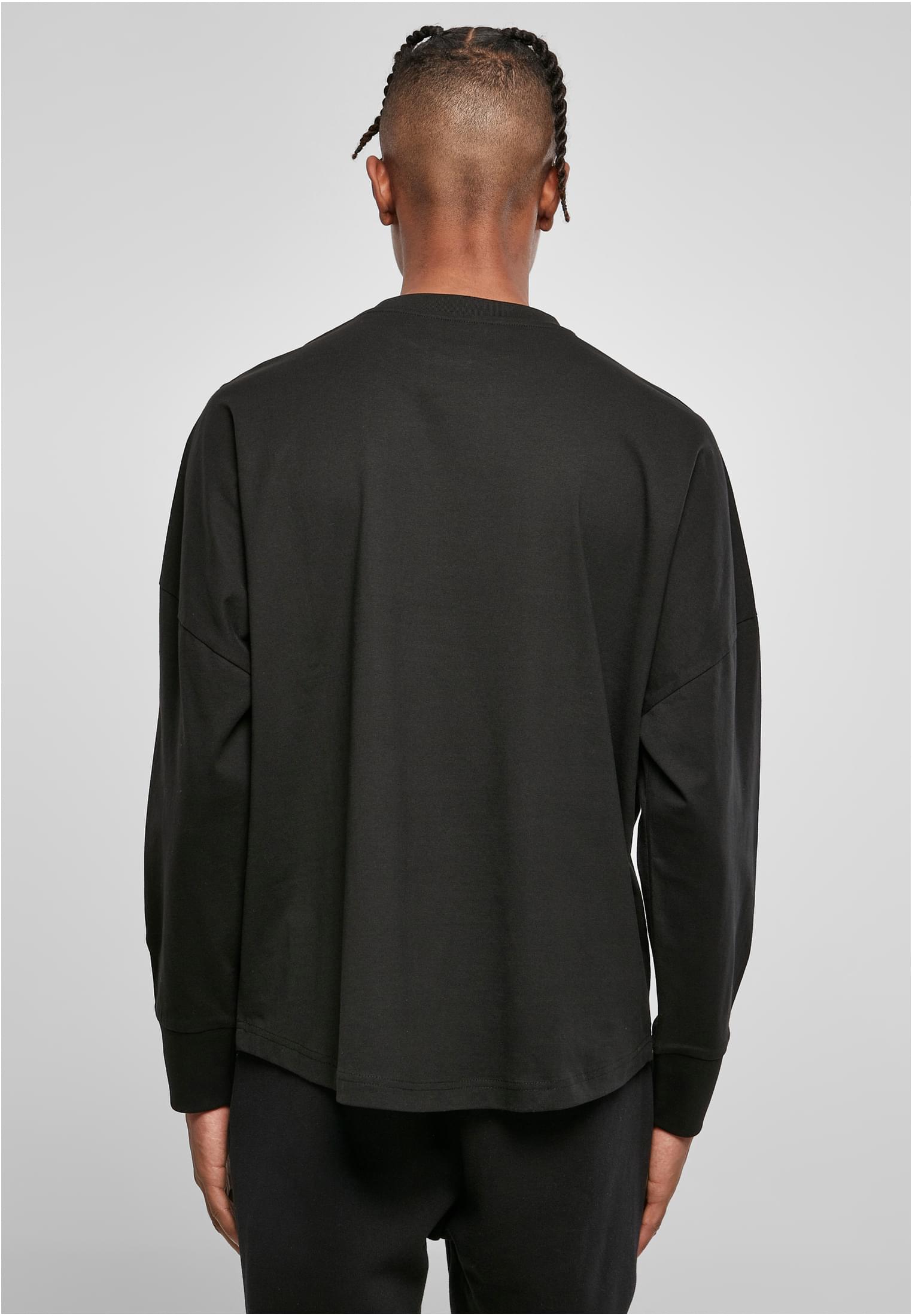 Oversized Cut On Sleeve Longsleeve black | black