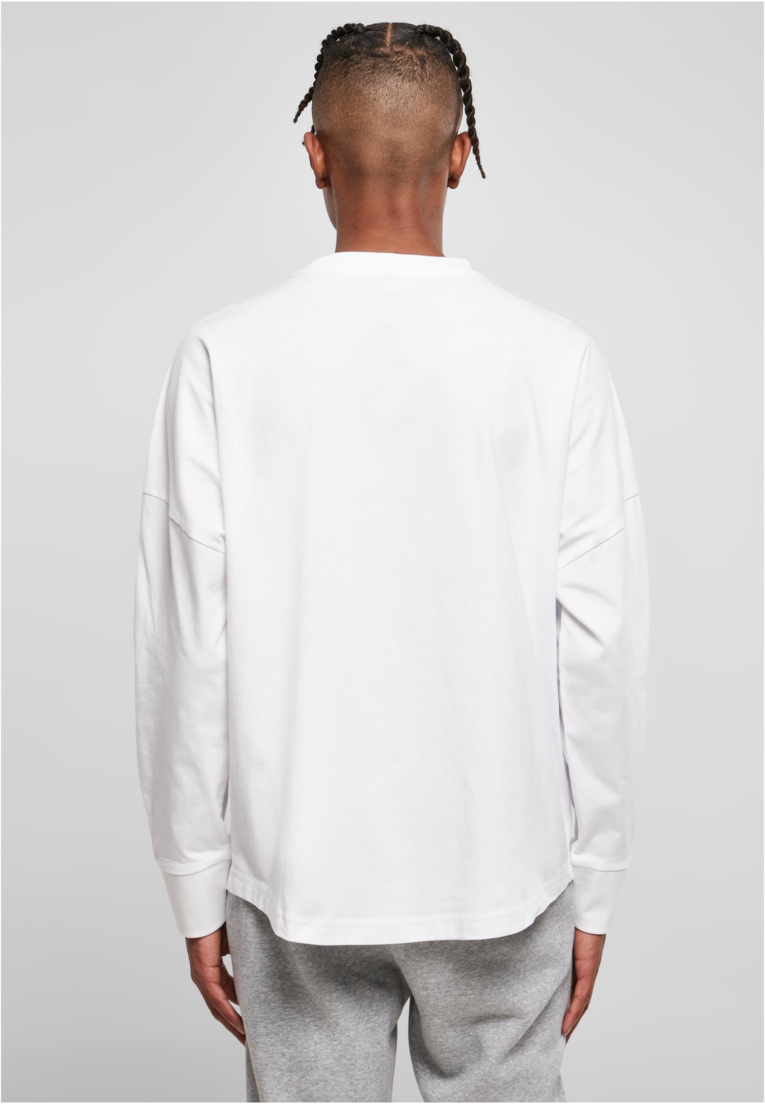 Oversized Cut On Sleeve Longsleeve white | white