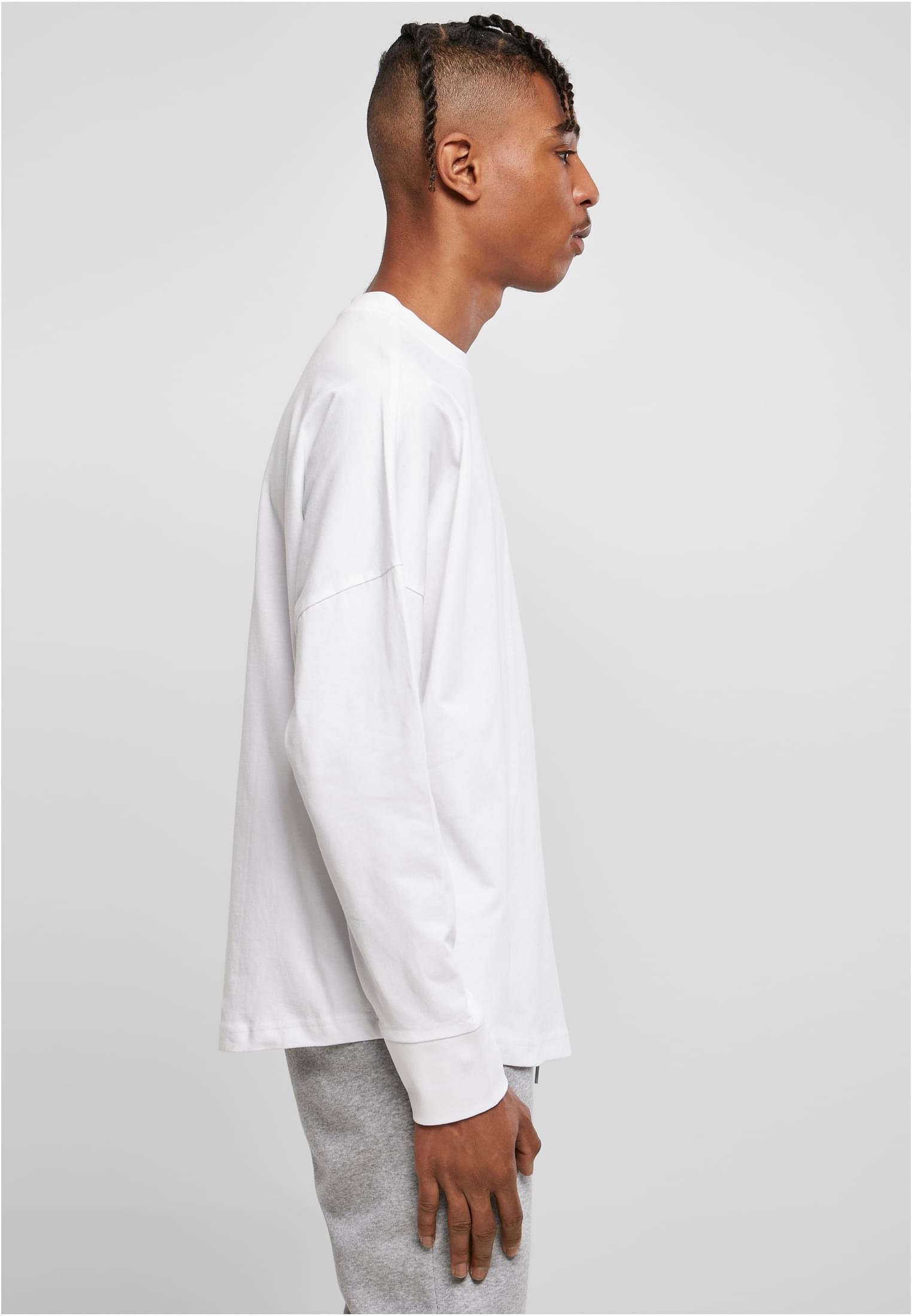 Oversized Cut On Sleeve Longsleeve white | white