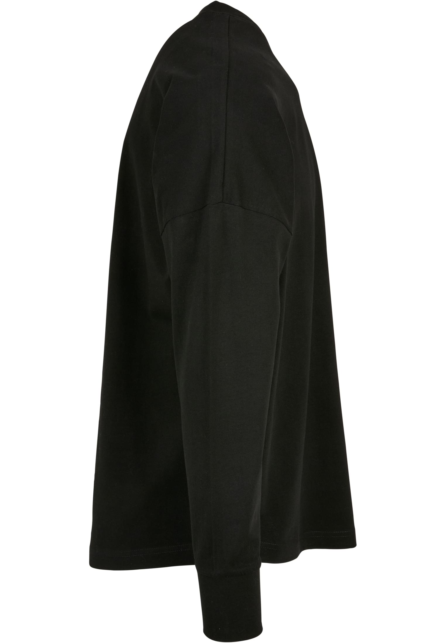 Oversized Cut On Sleeve Longsleeve black | black