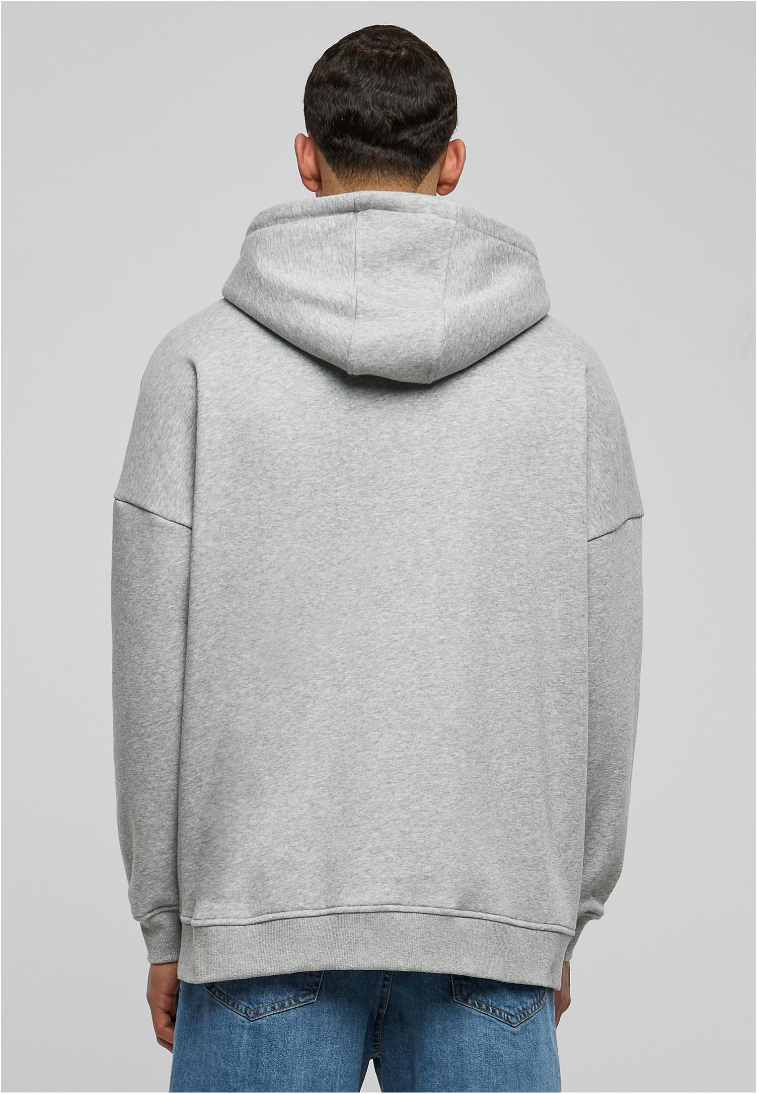 Oversized Cut On Sleeve Hoody grey | grey