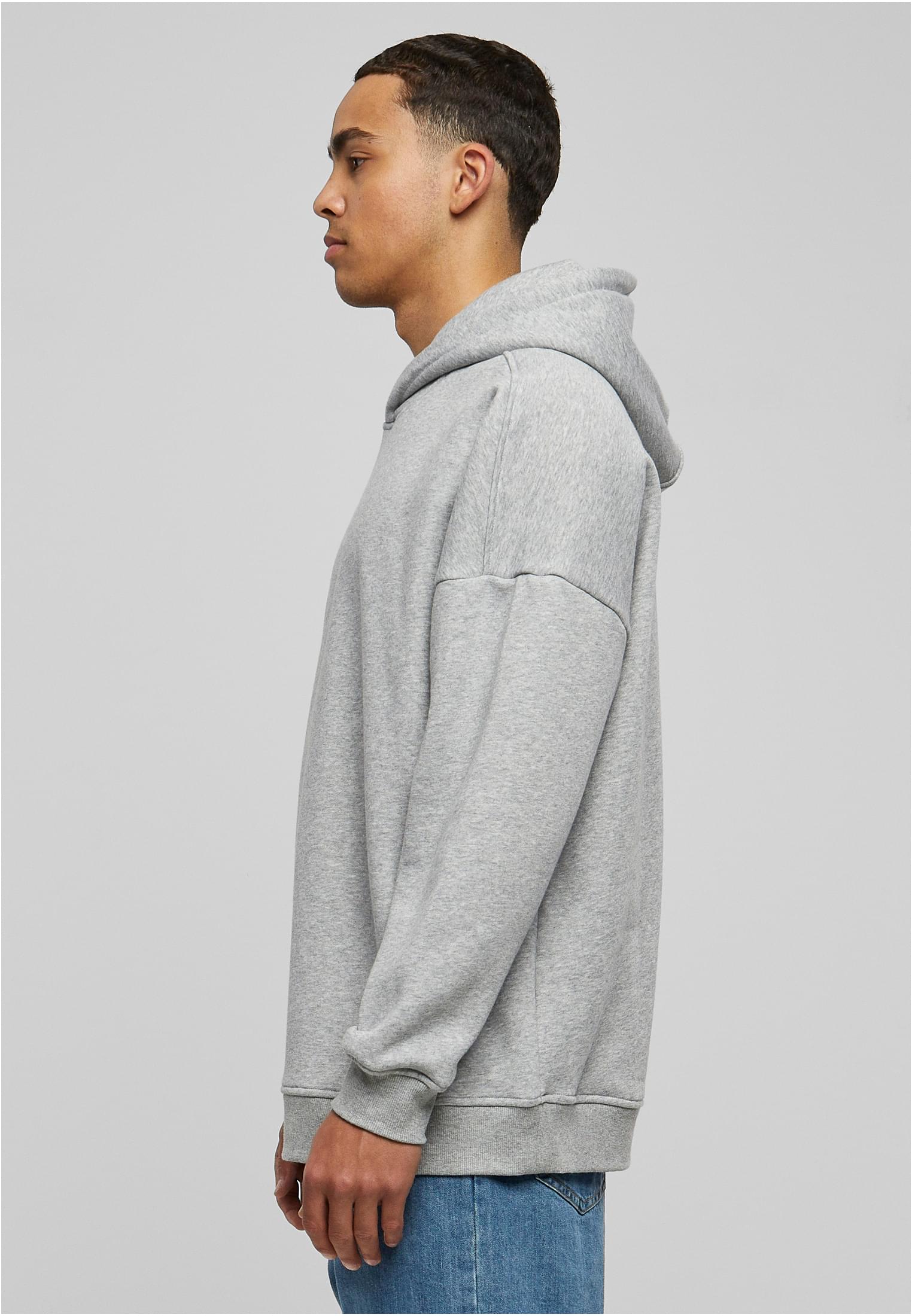 Oversized Cut On Sleeve Hoody grey | grey