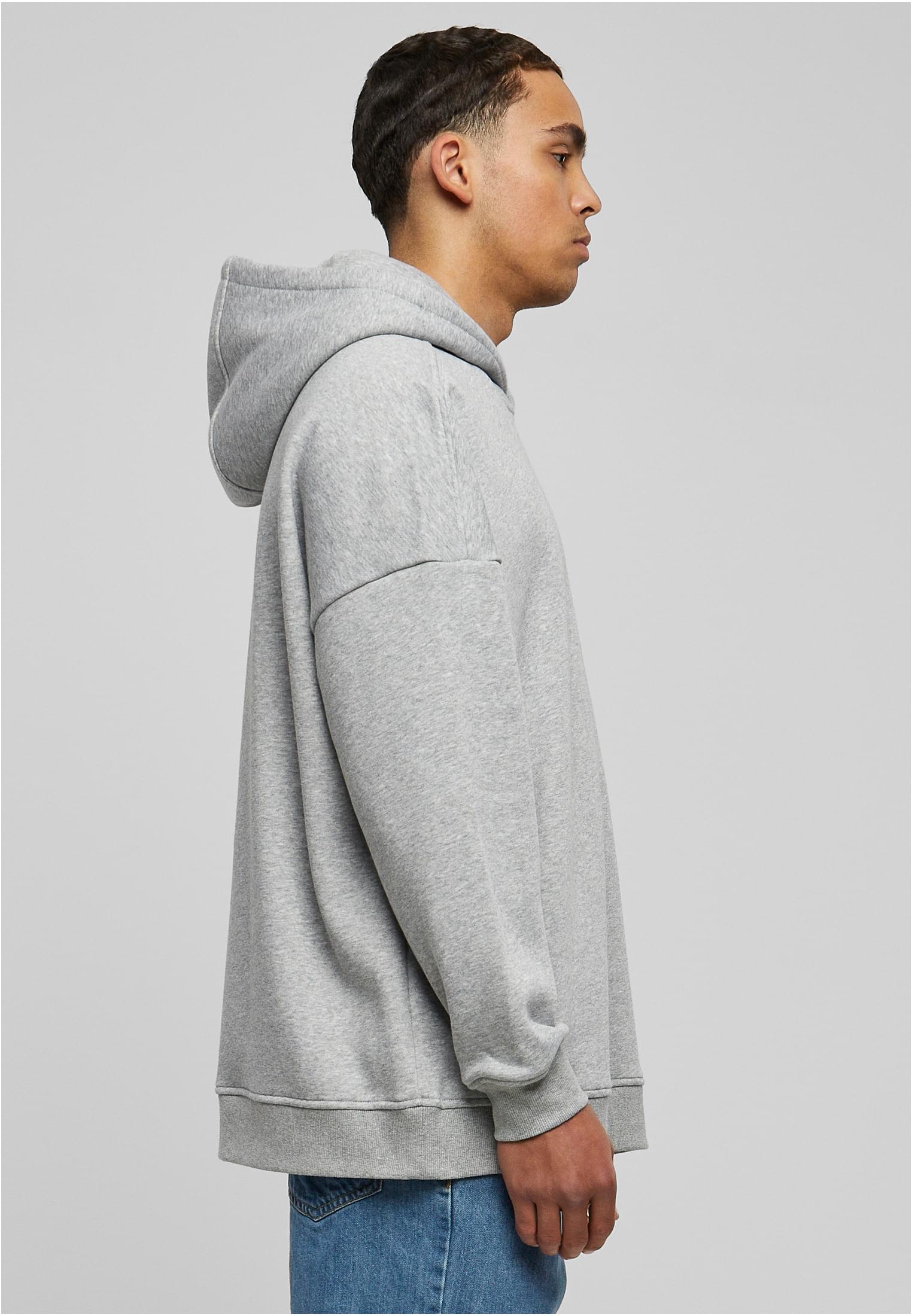 Oversized Cut On Sleeve Hoody grey | grey