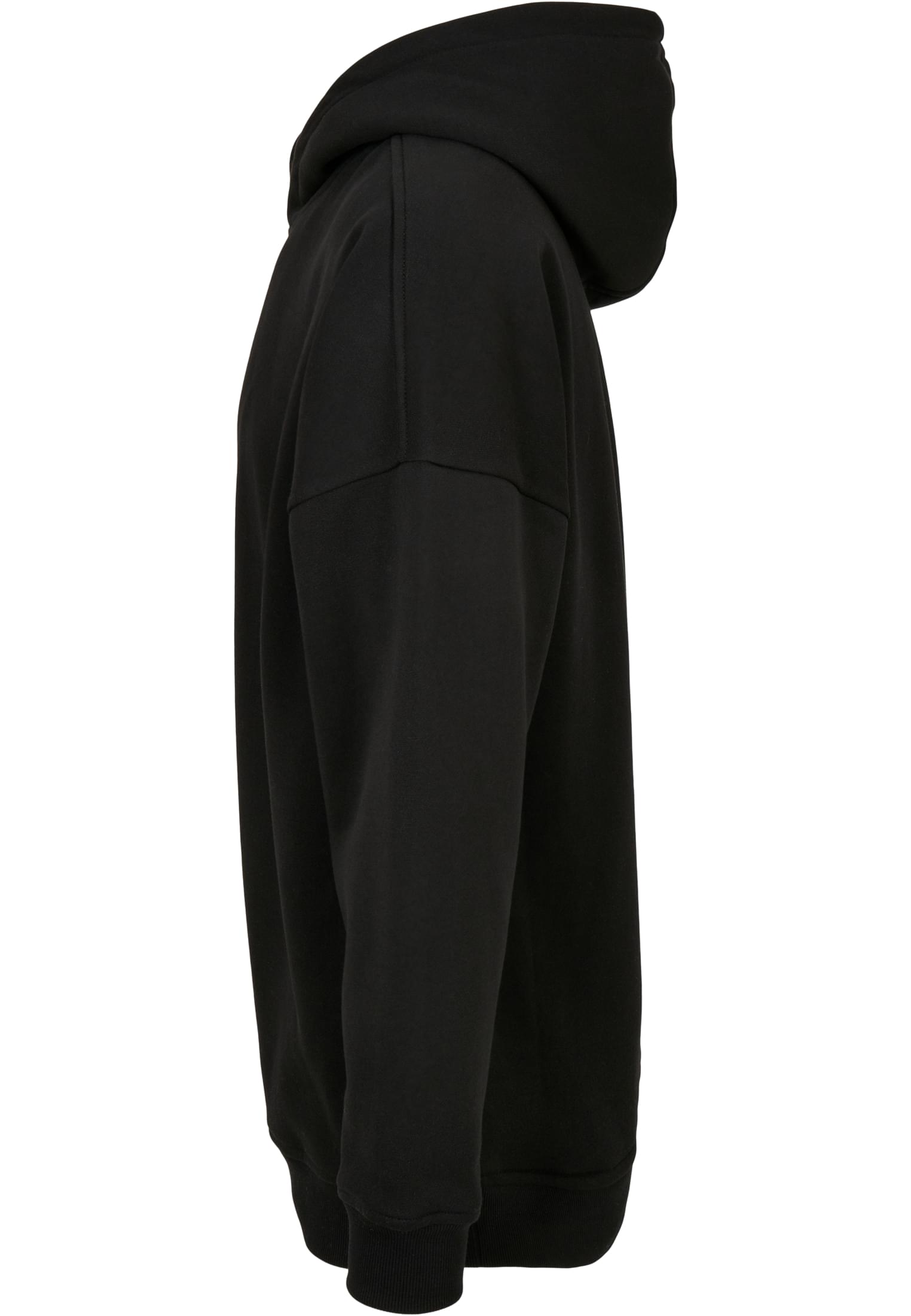 Oversized Cut On Sleeve Hoody black | black