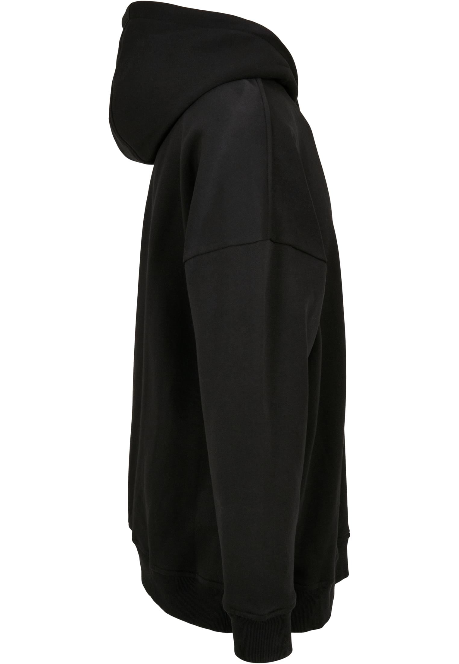Oversized Cut On Sleeve Hoody black | black