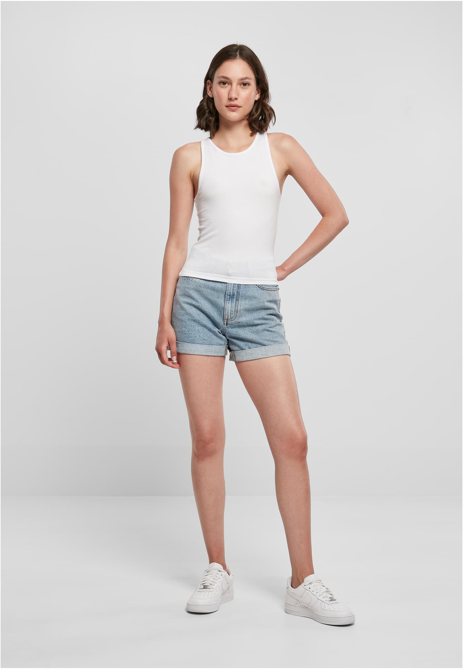 Ladies Racer Back Top white | white