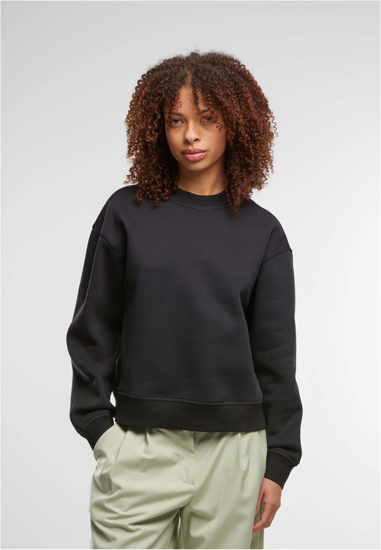 Ladies Oversized Crewneck black | black