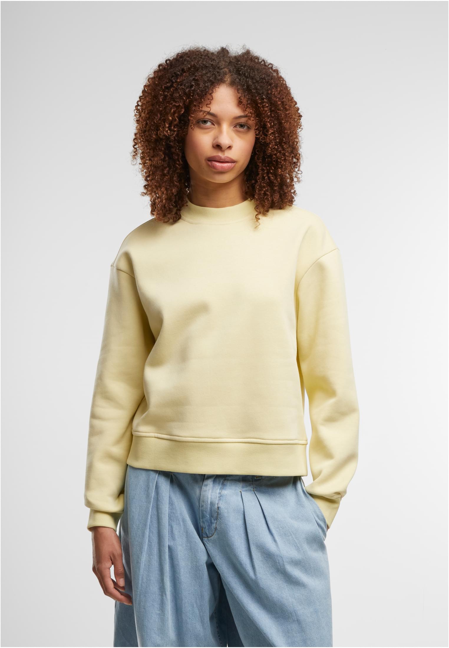Ladies Oversized Crewneck softyellow | softyellow