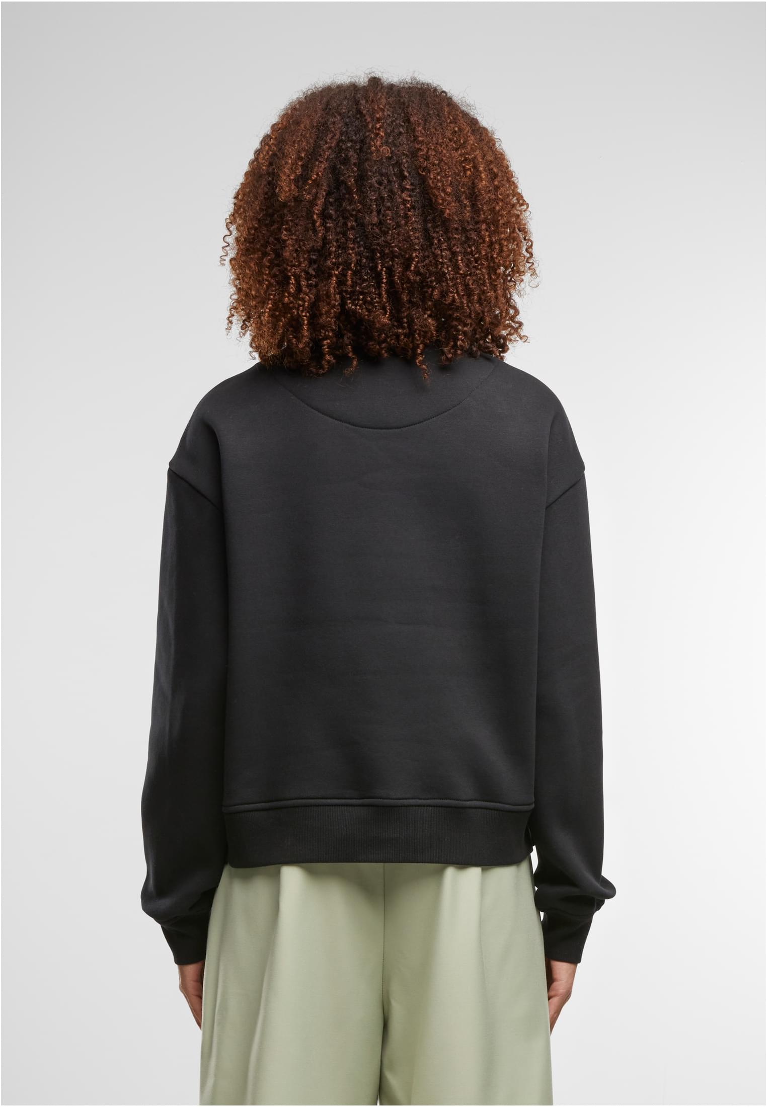 Ladies Oversized Crewneck black | black