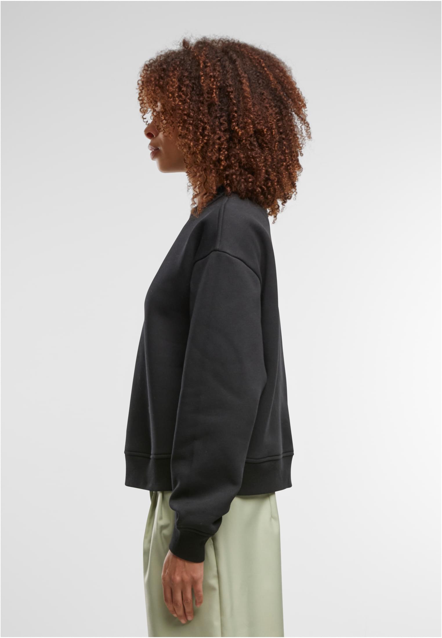 Ladies Oversized Crewneck black | black