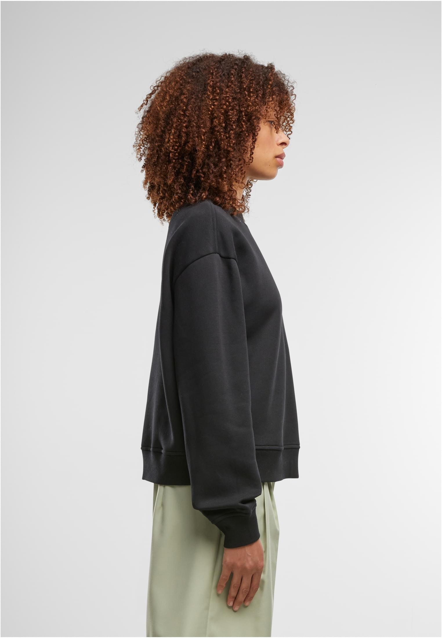 Ladies Oversized Crewneck black | black