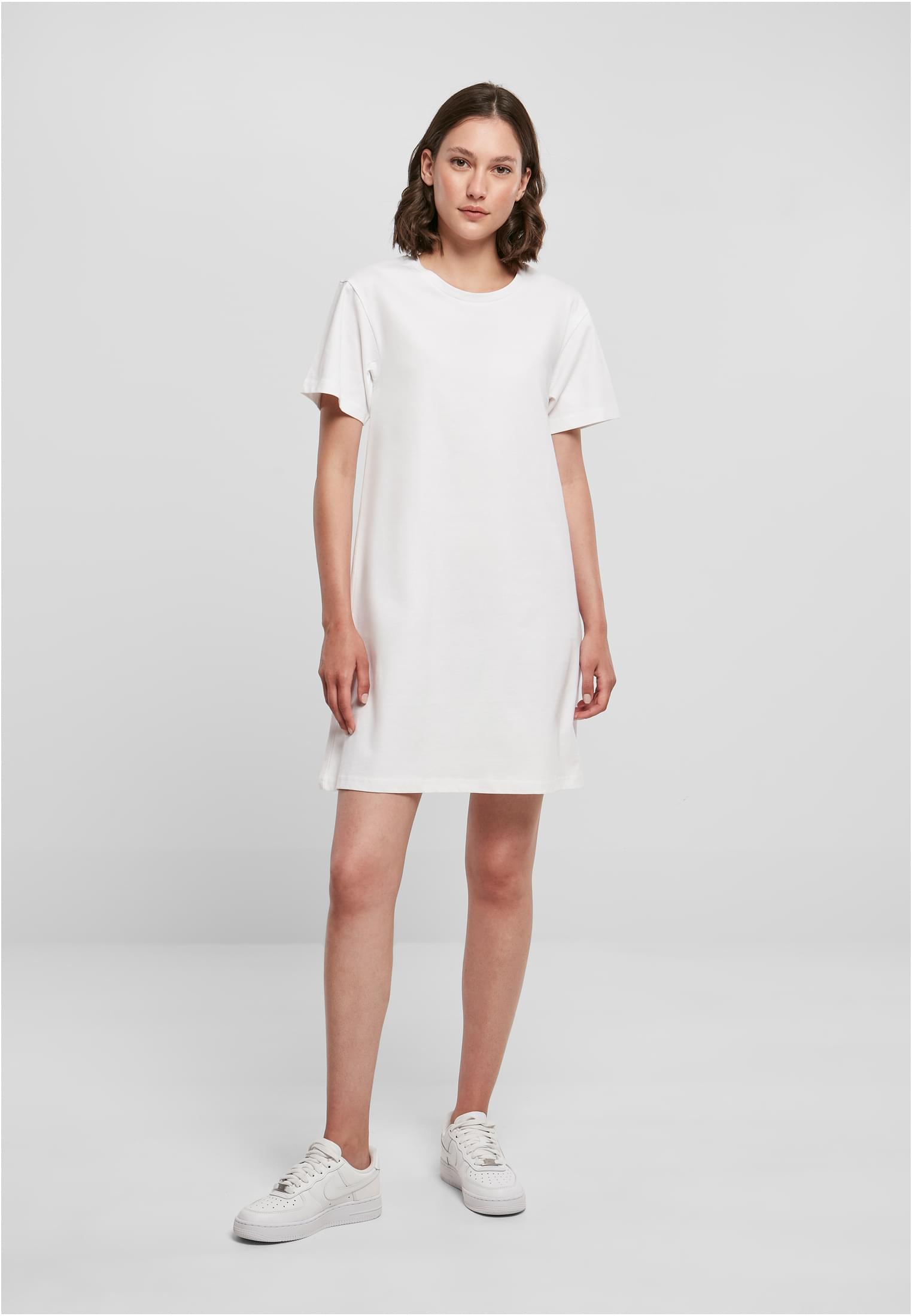Ladies Tee Dress white | white