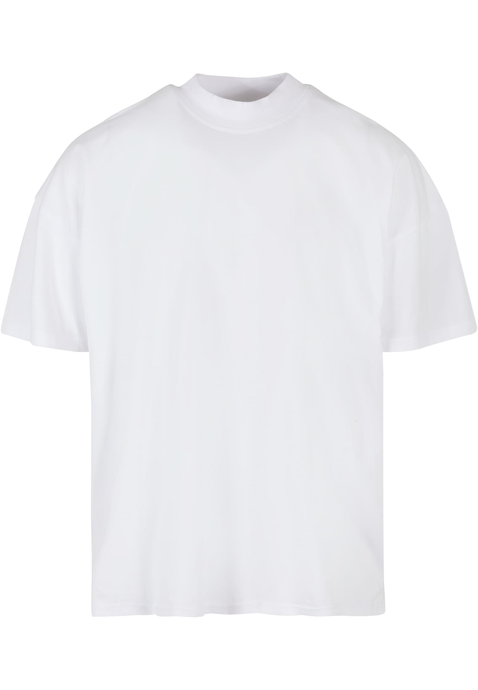 Oversized Mock Neck Tee white | white