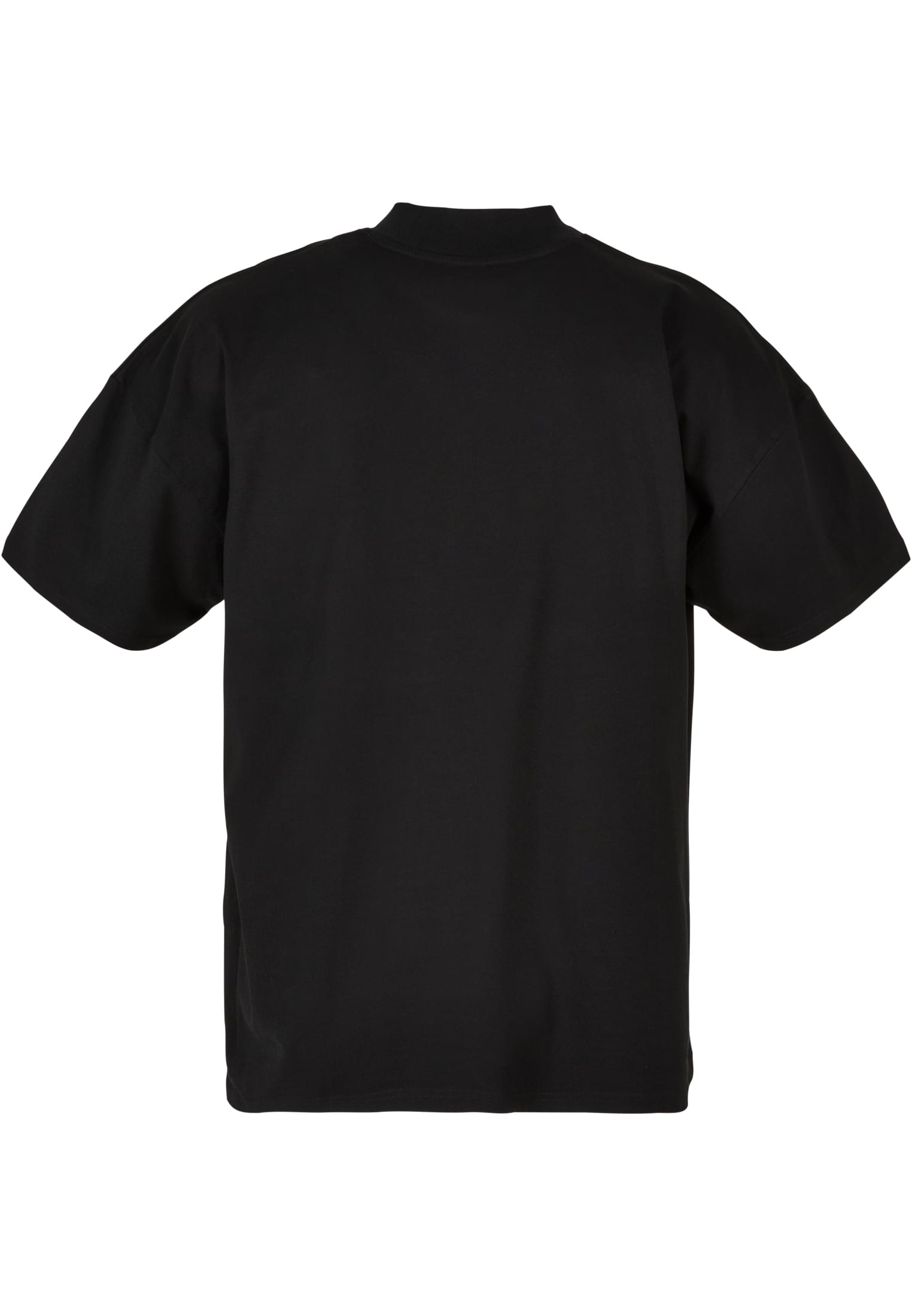 Oversized Mock Neck Tee black | black