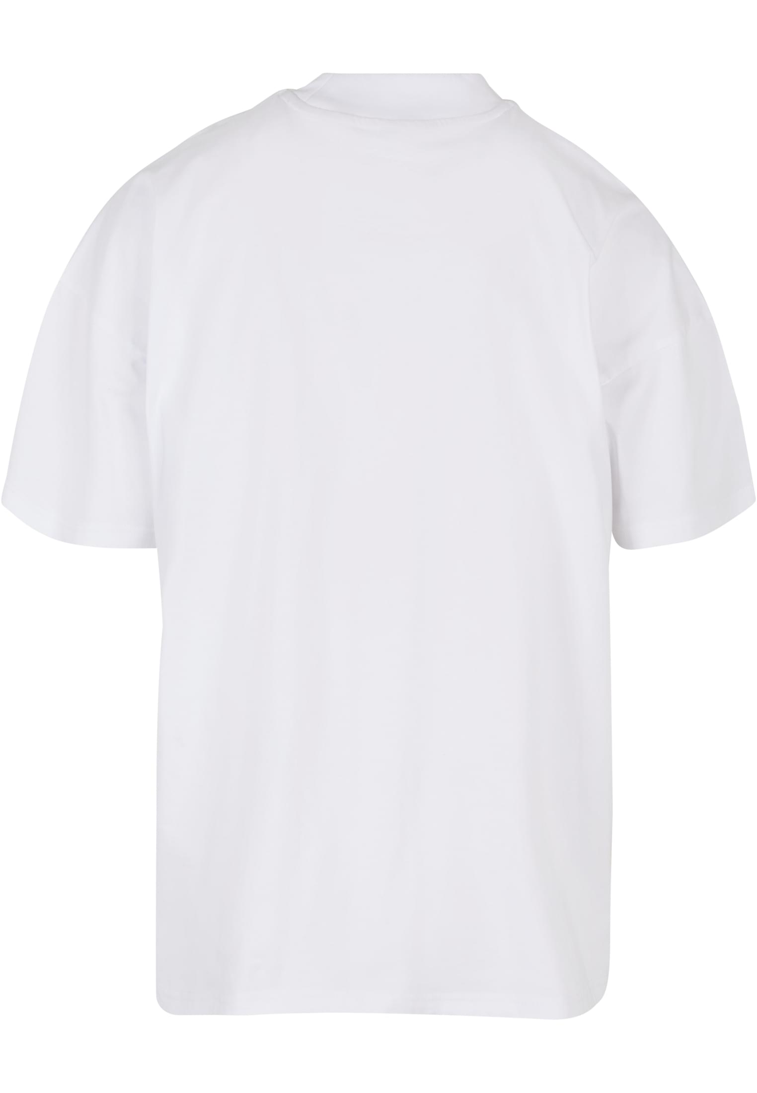 Oversized Mock Neck Tee white | white