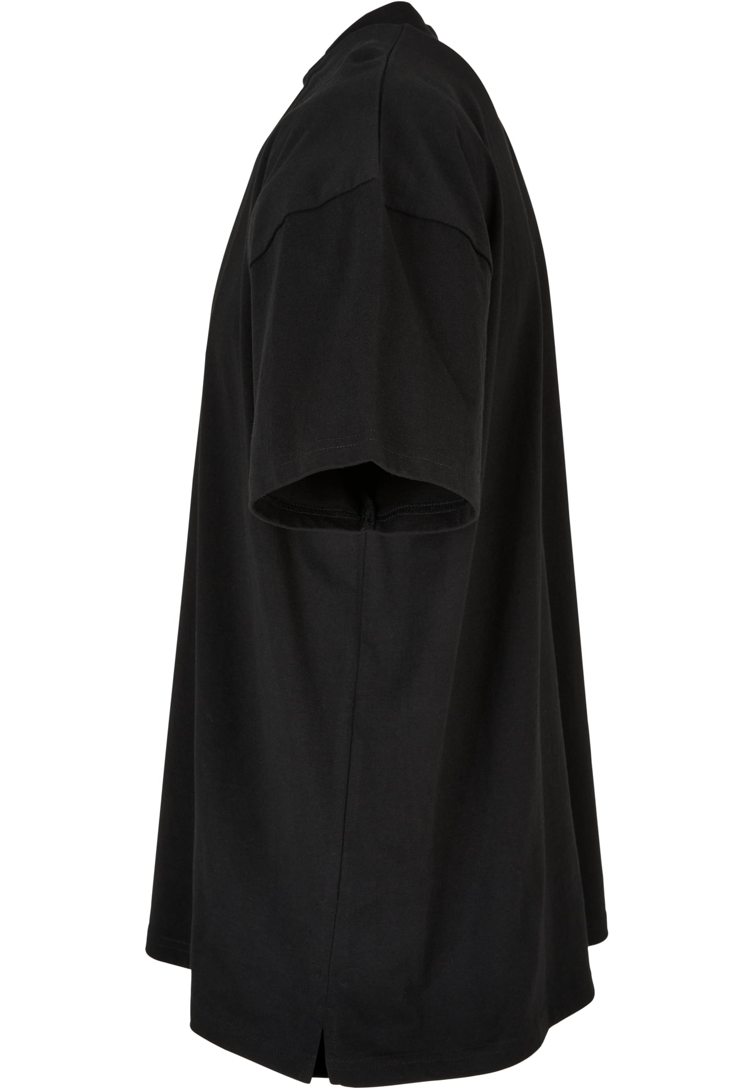 Oversized Mock Neck Tee black | black