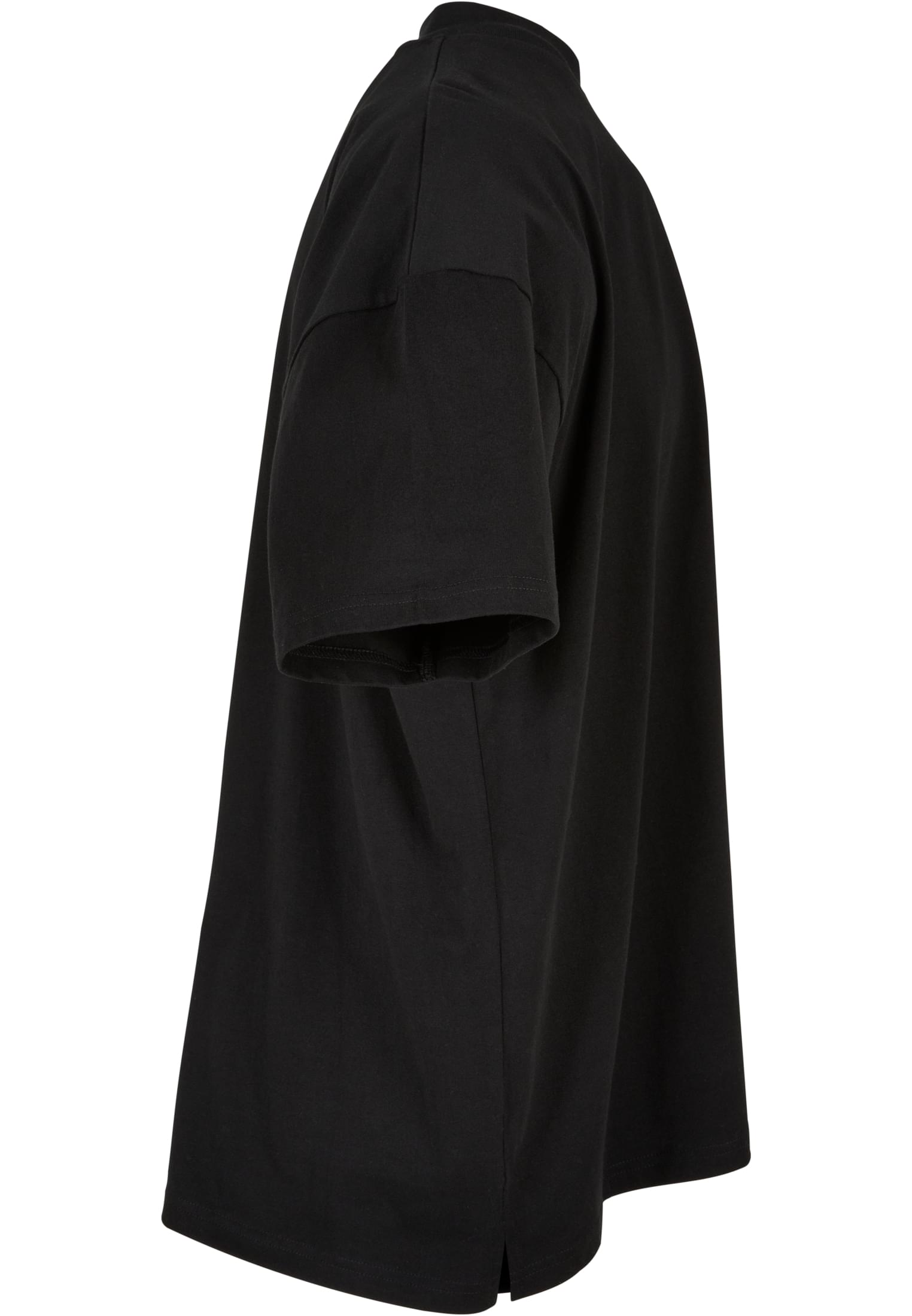 Oversized Mock Neck Tee black | black