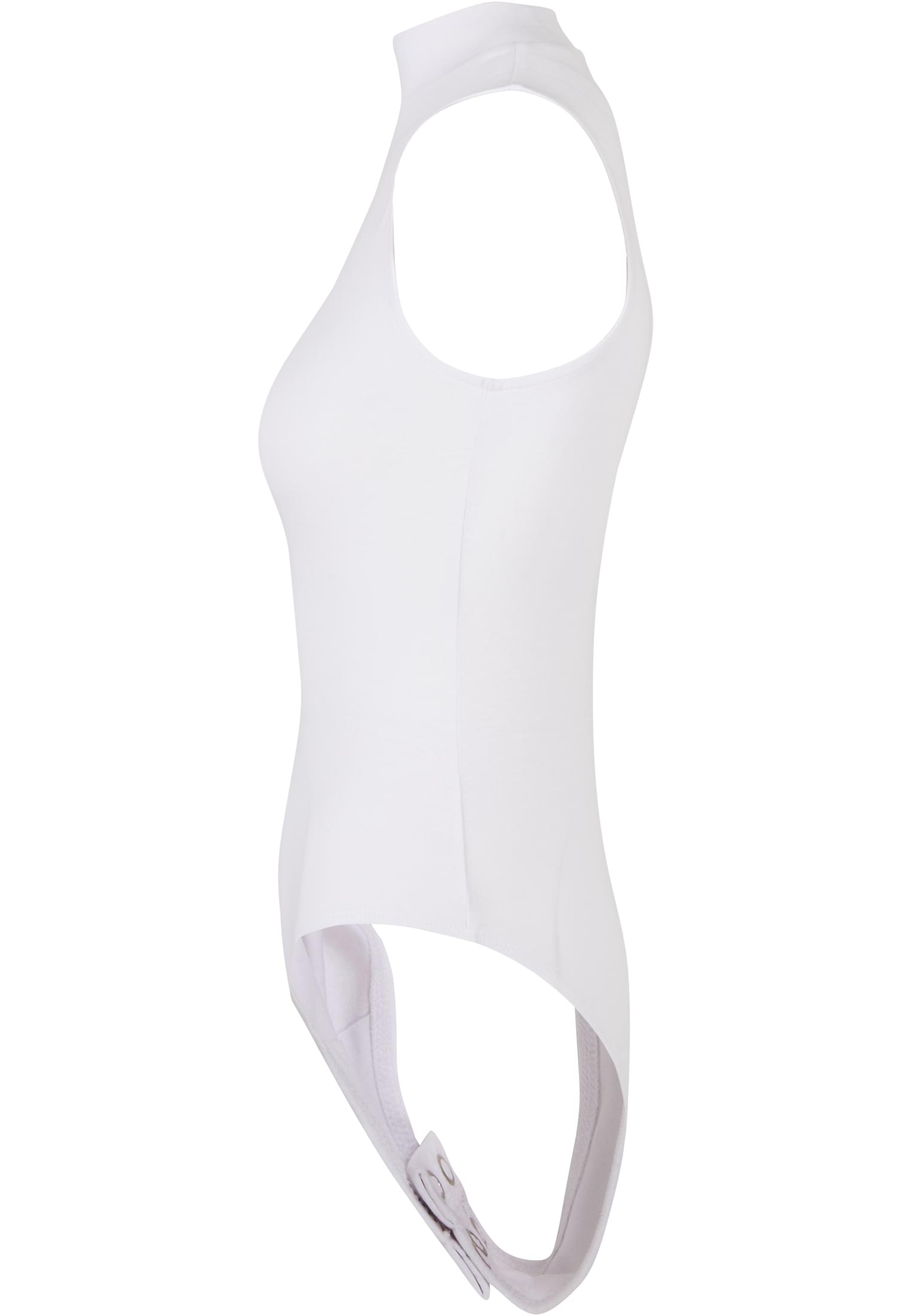 Ladies Sleeveless Turtleneck Body white | white