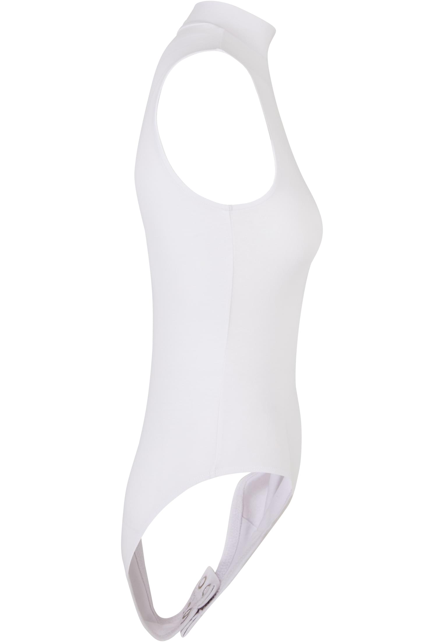 Ladies Sleeveless Turtleneck Body white | white